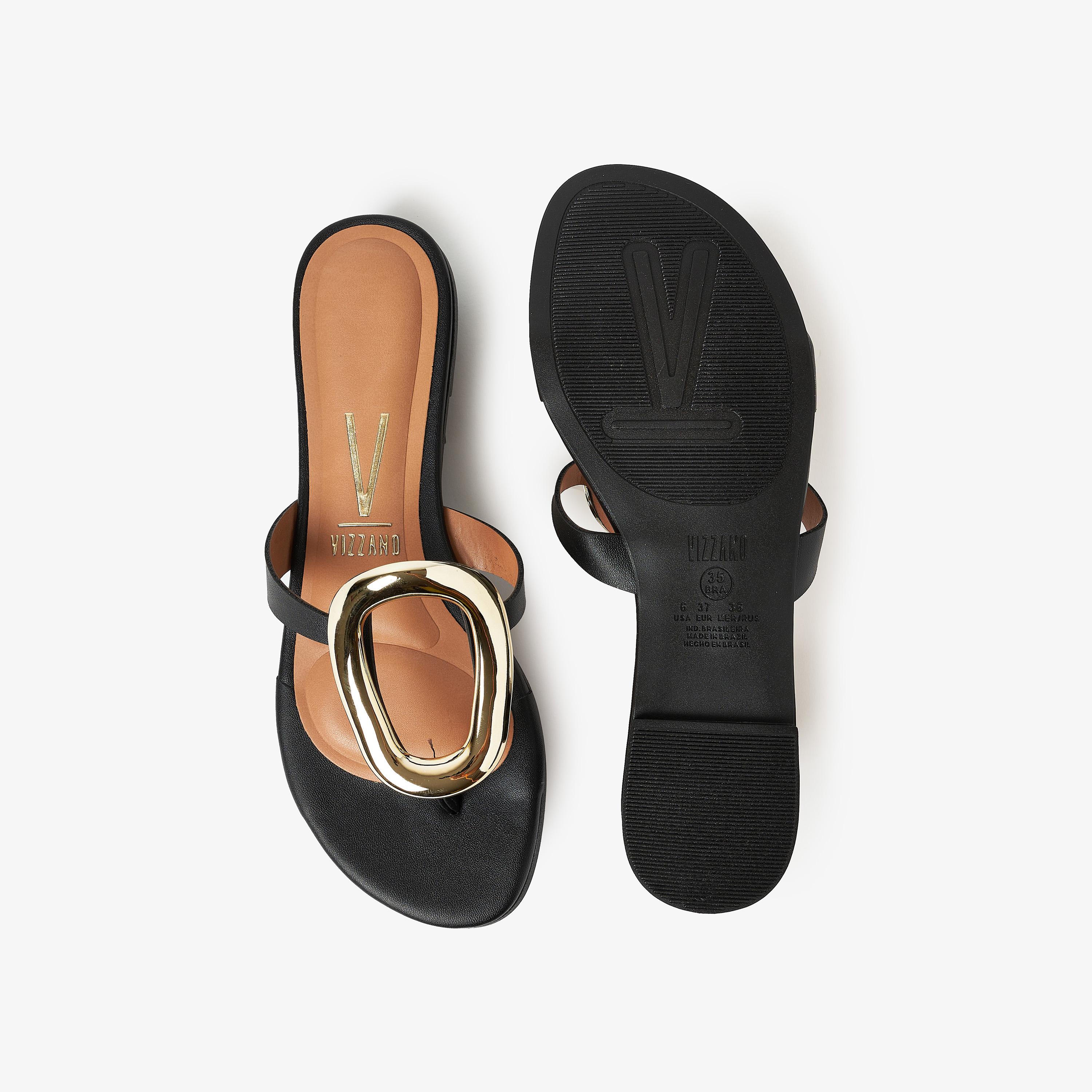 صندل مسطح نسائي من فيزانو ذو مفتوح من الأمام | 6448-120-7286-women-shoes-sandals-flats-image-4