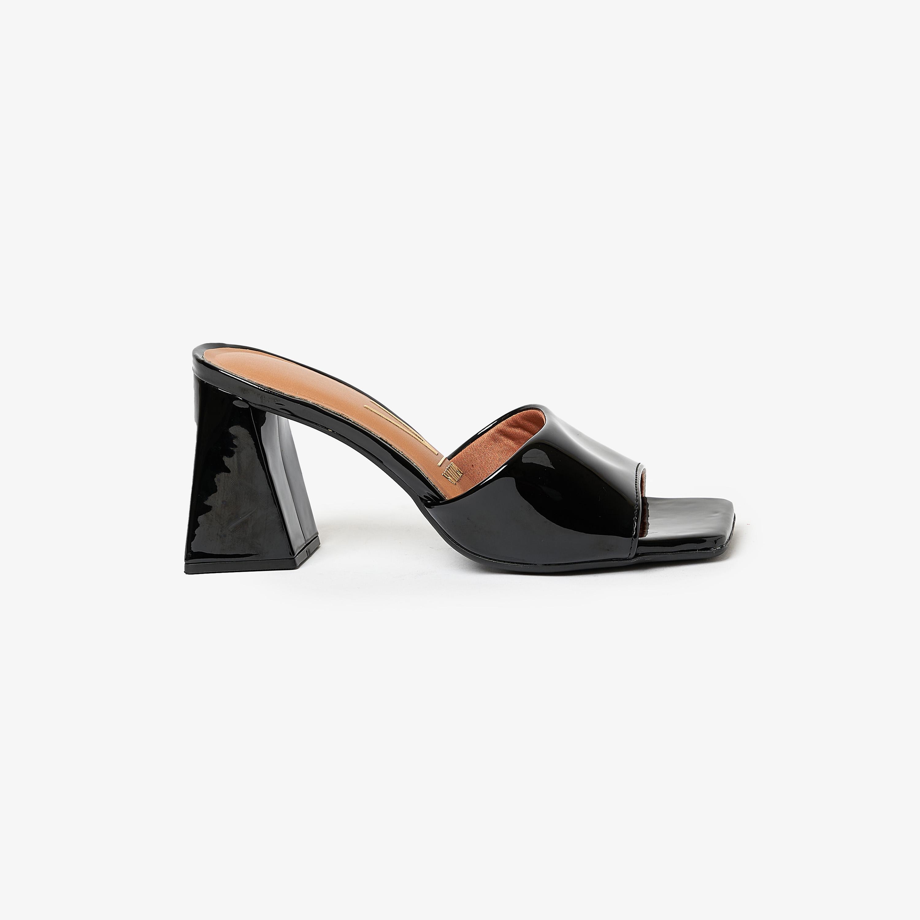 حذاء نسائي من فيزانو ذو كعب عريض مفتوح عند الأصابع | 6464-100-13488-women-shoes-heels-image-2
