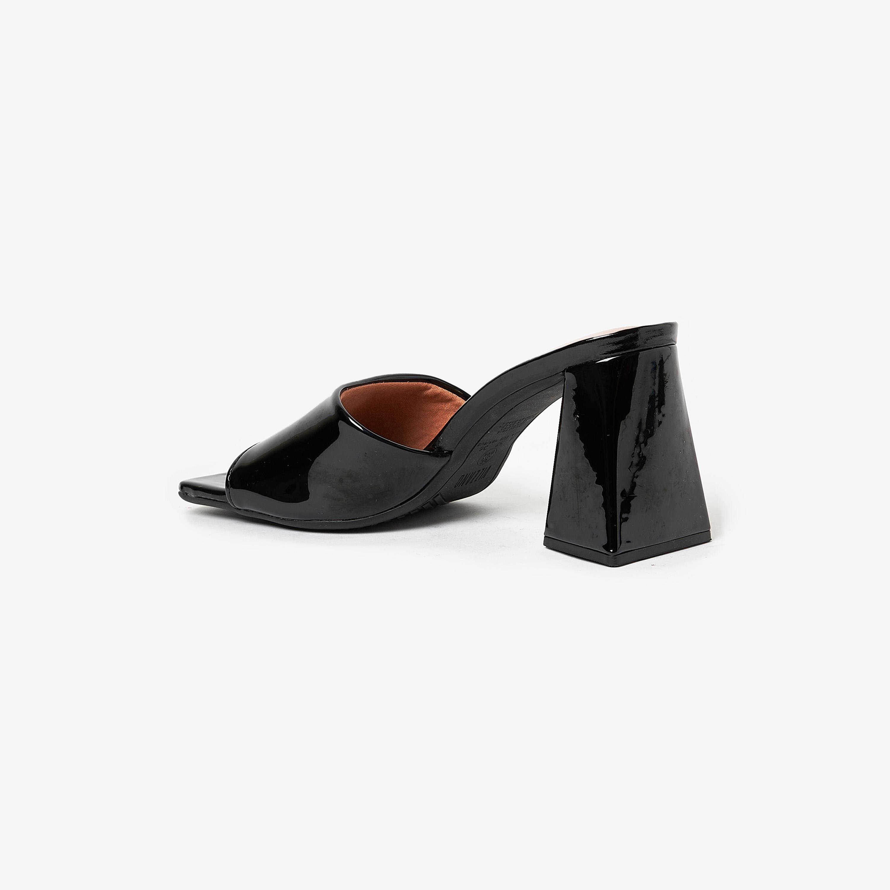 حذاء نسائي من فيزانو ذو كعب عريض مفتوح عند الأصابع | 6464-100-13488-women-shoes-heels-image-3