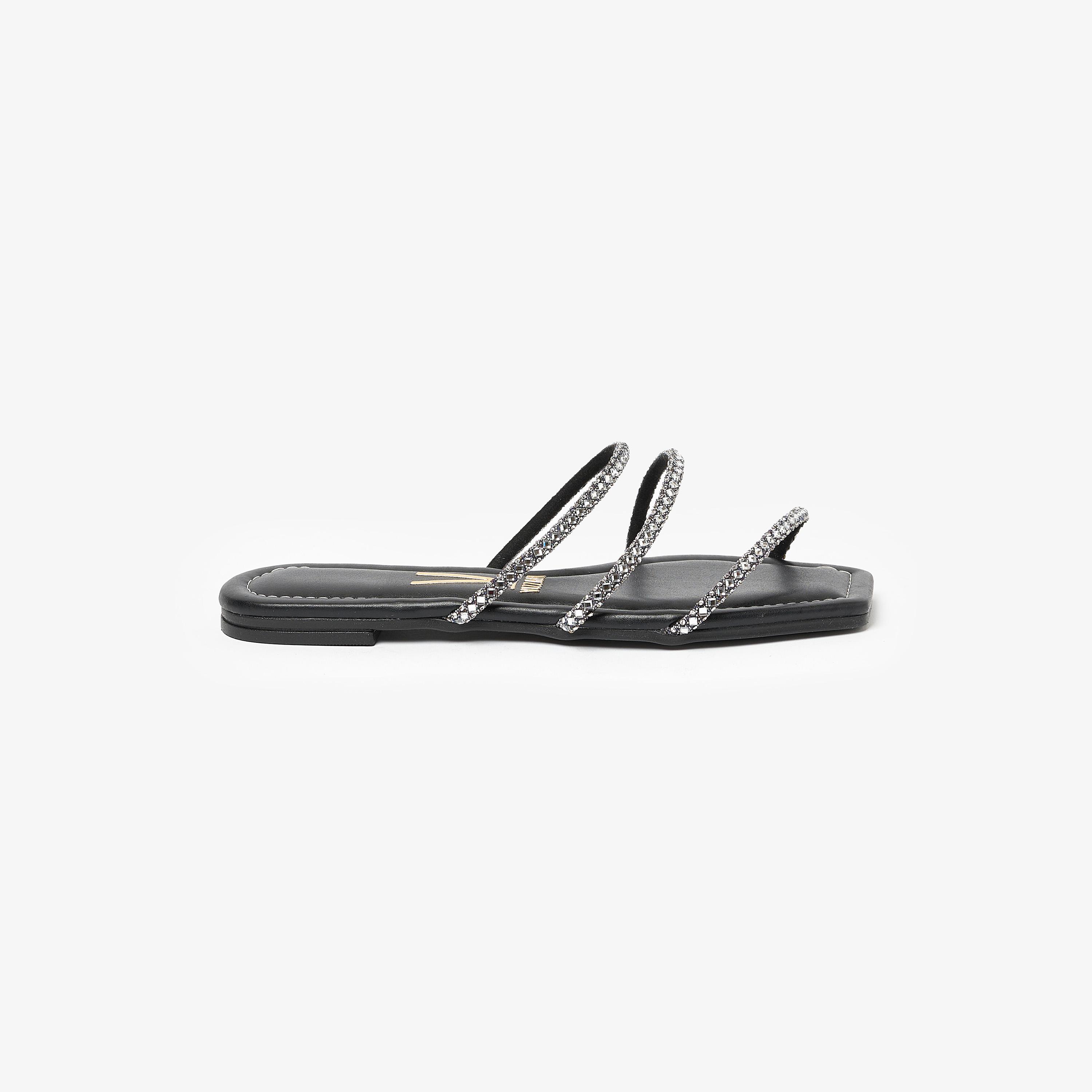 صندل مسطح نسائي من فيزانو ذو مفتوح من الأمام | 6479-101-24816-women-shoes-sandals-flats-image-2