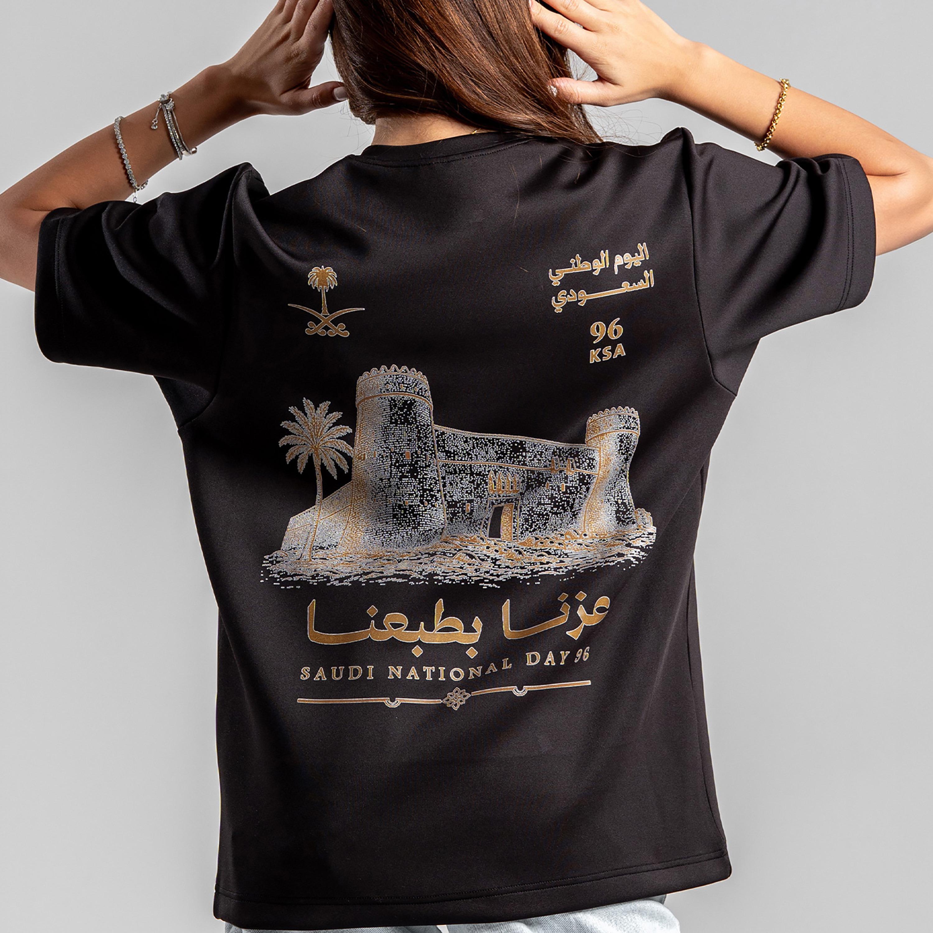 sanefn Heritage Fort Print Crew Neck Short Sleeves Women's National Day T-Shirt-women-clothing-tshirts-image-4