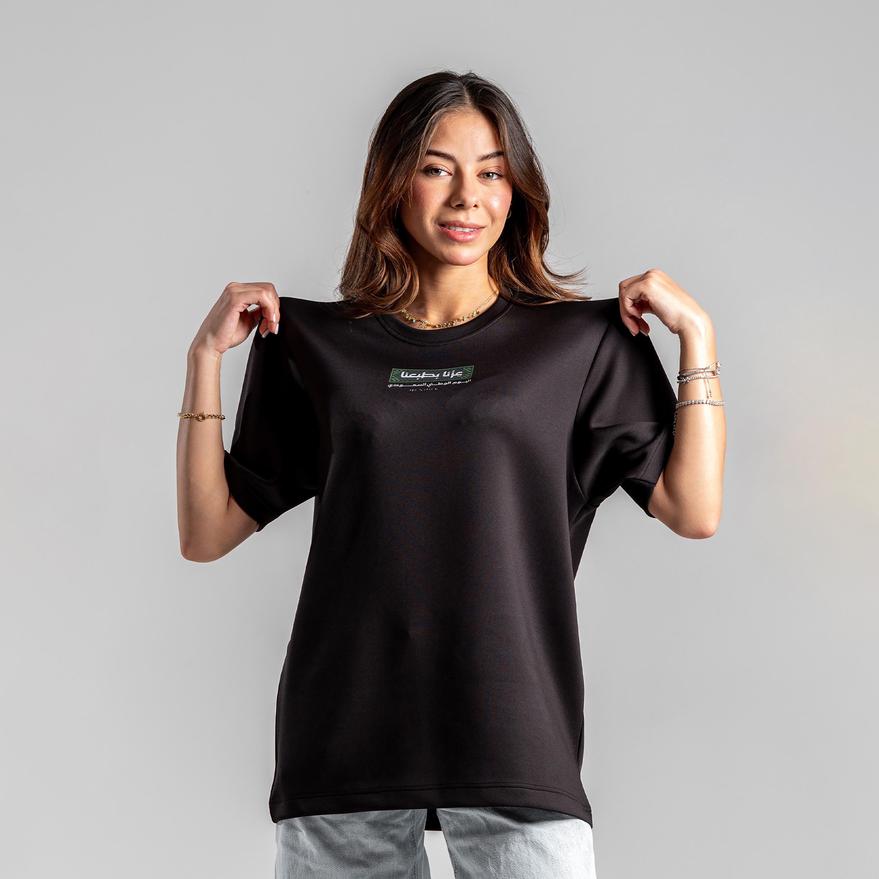 sanefn Camel Heritage Textile Print Crew Neck Short Sleeves Women's National Day T-Shirt-women-clothing-tshirts-image-2