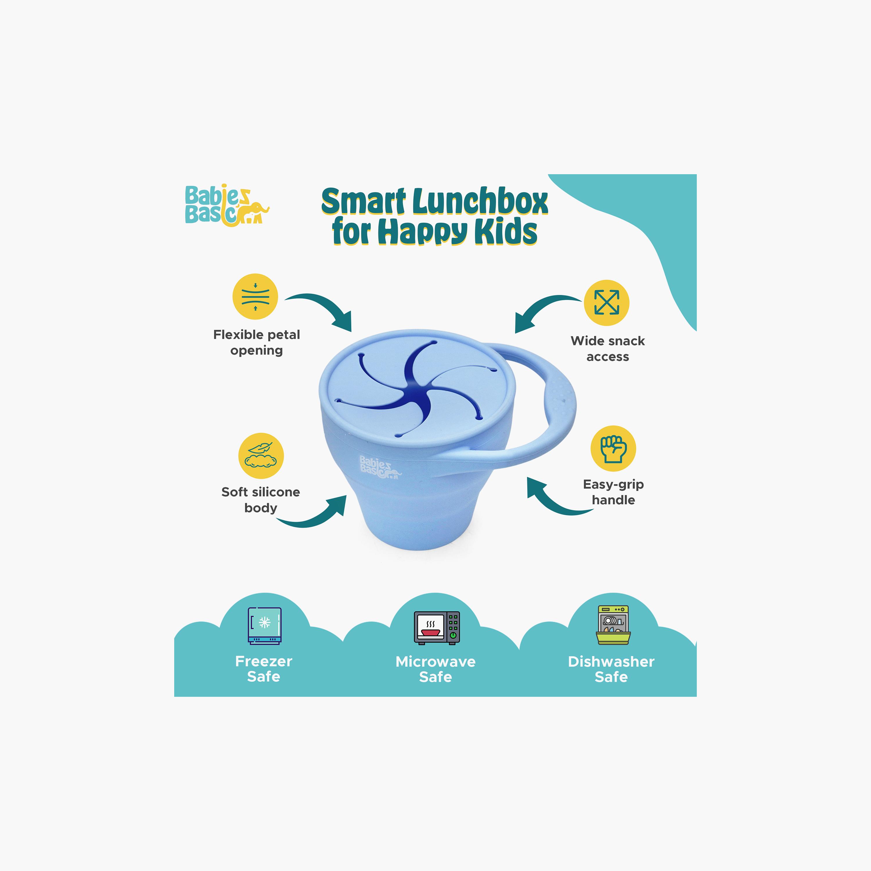 Babies Basic Collapsible Silicone Snack Cup with Lid - 150 ml-baby-feeding-mealtimeessentials-image-5