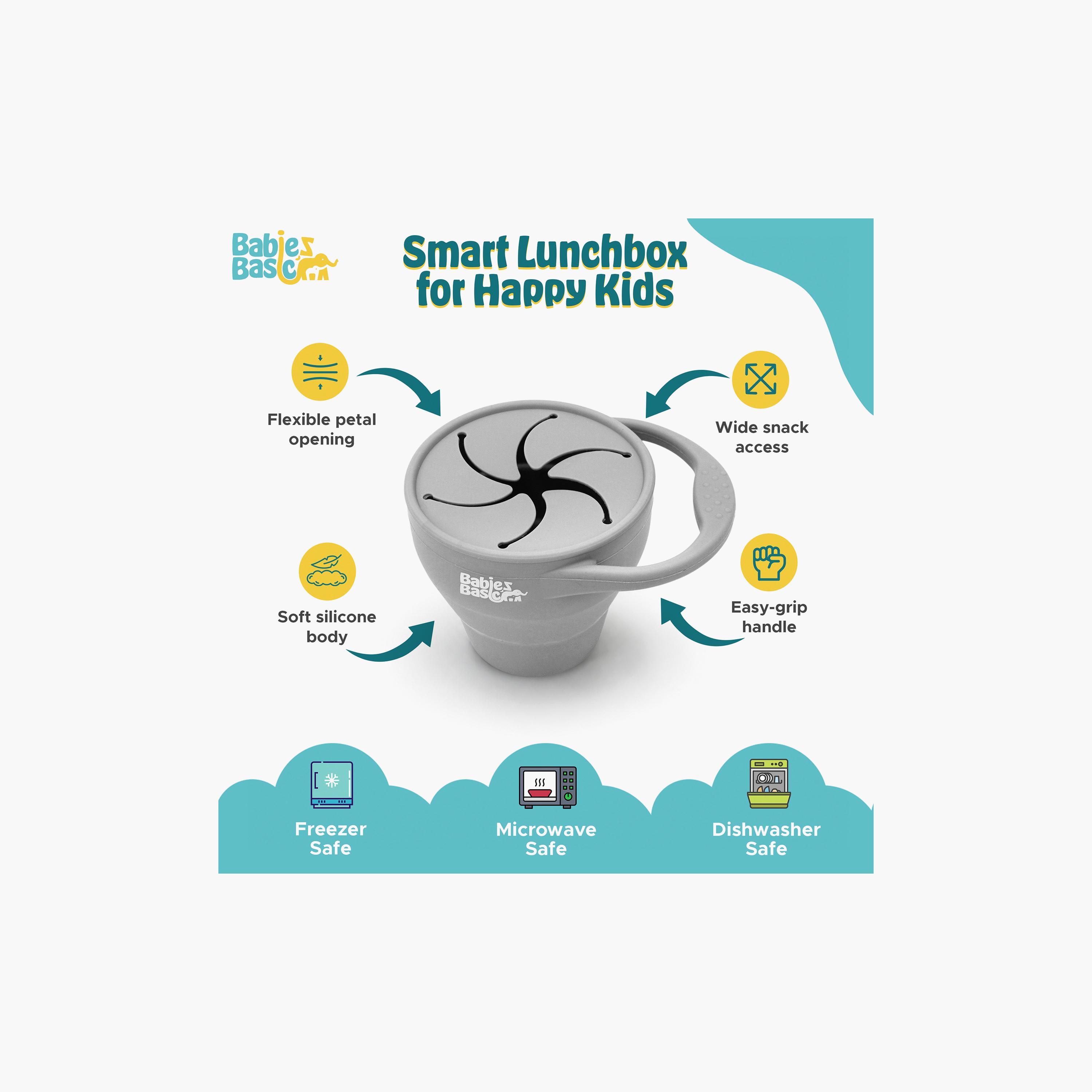Babies Basic Collapsible Silicone Snack Cup with Lid - 150 ml-baby-feeding-mealtimeessentials-image-5