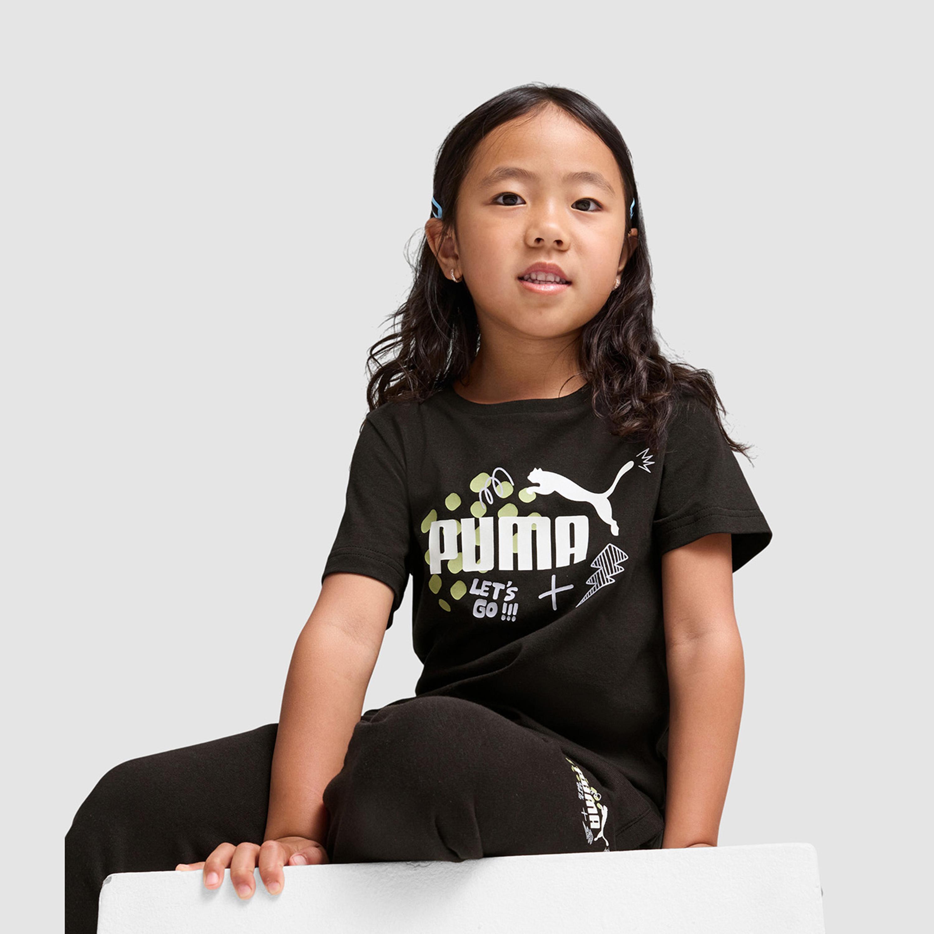 Puma Kids Essentials+ Short Sleeve T-Shirt-boys-clothing-sportswear-tops-image-1
