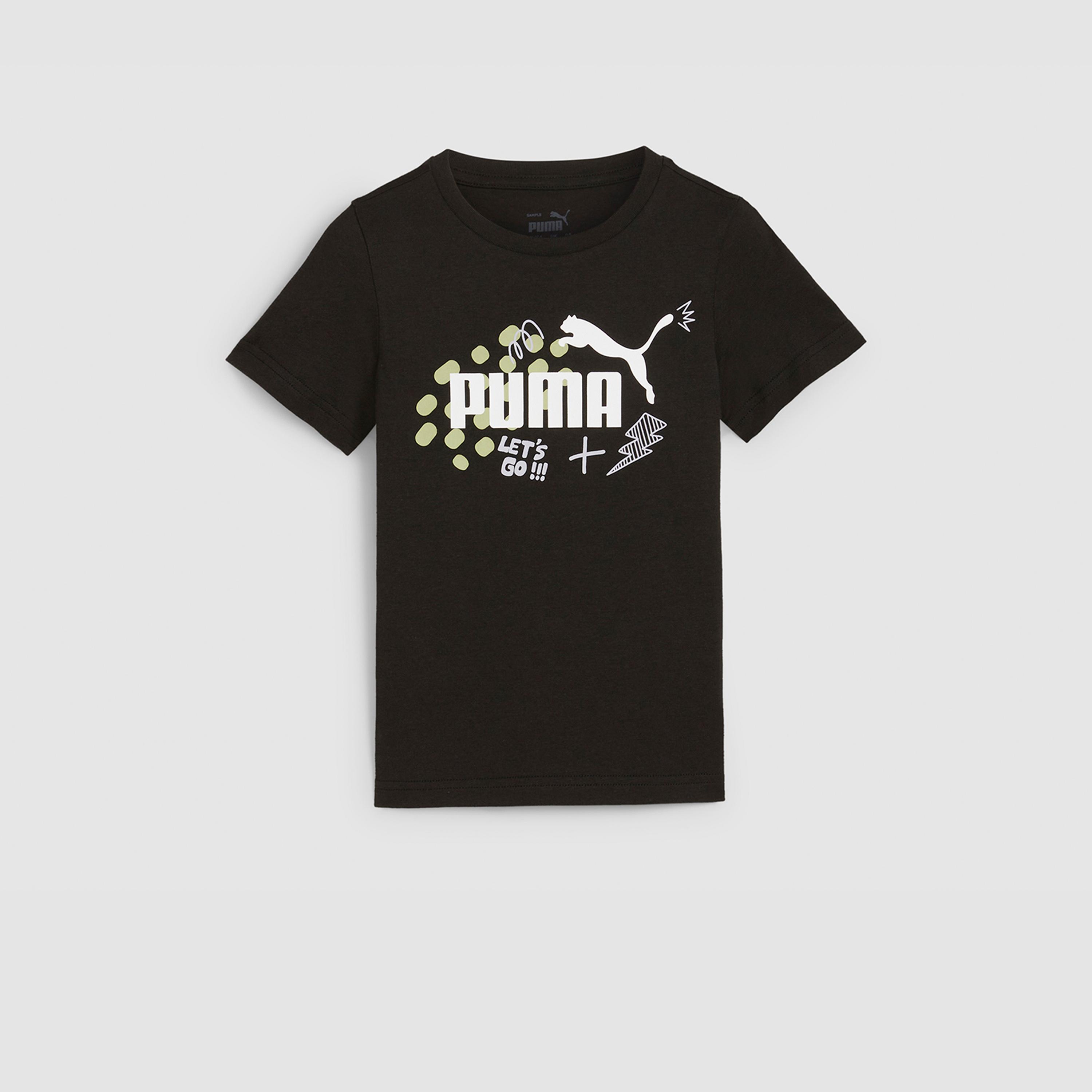 Puma Kids Essentials+ Short Sleeve T-Shirt-boys-clothing-sportswear-tops-image-5