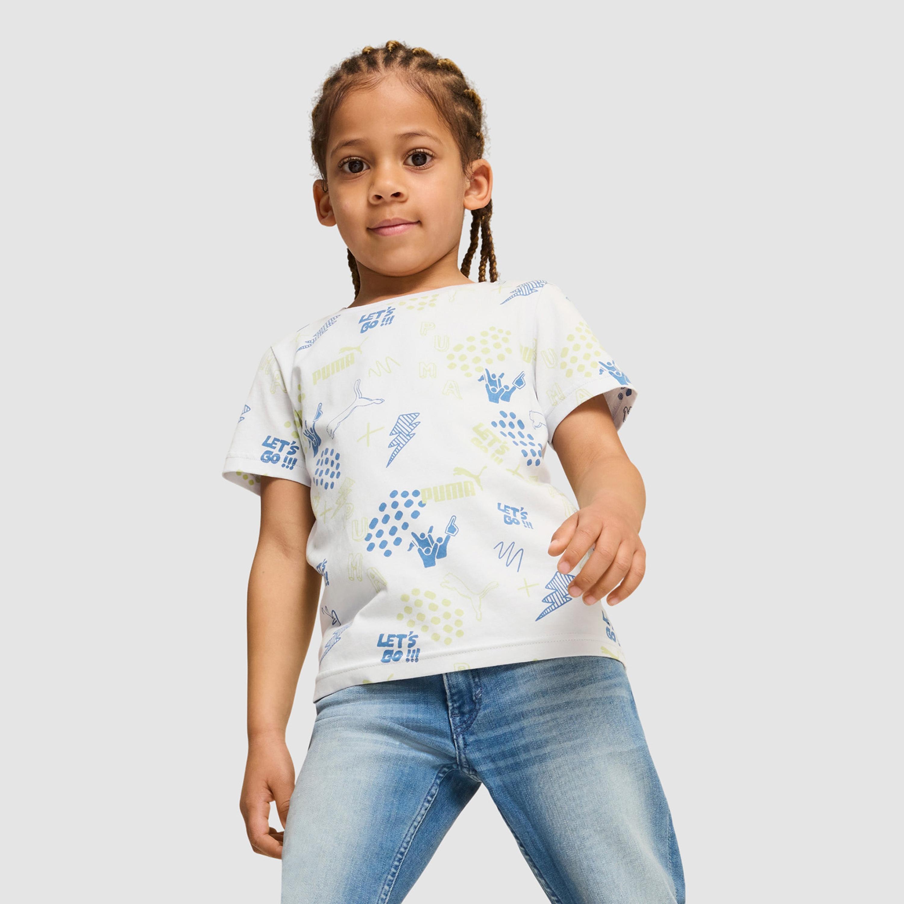 Puma Kids Essentials+ No.1 logo Short Sleeve T-Shirt-boys-clothing-sportswear-tops-image-1