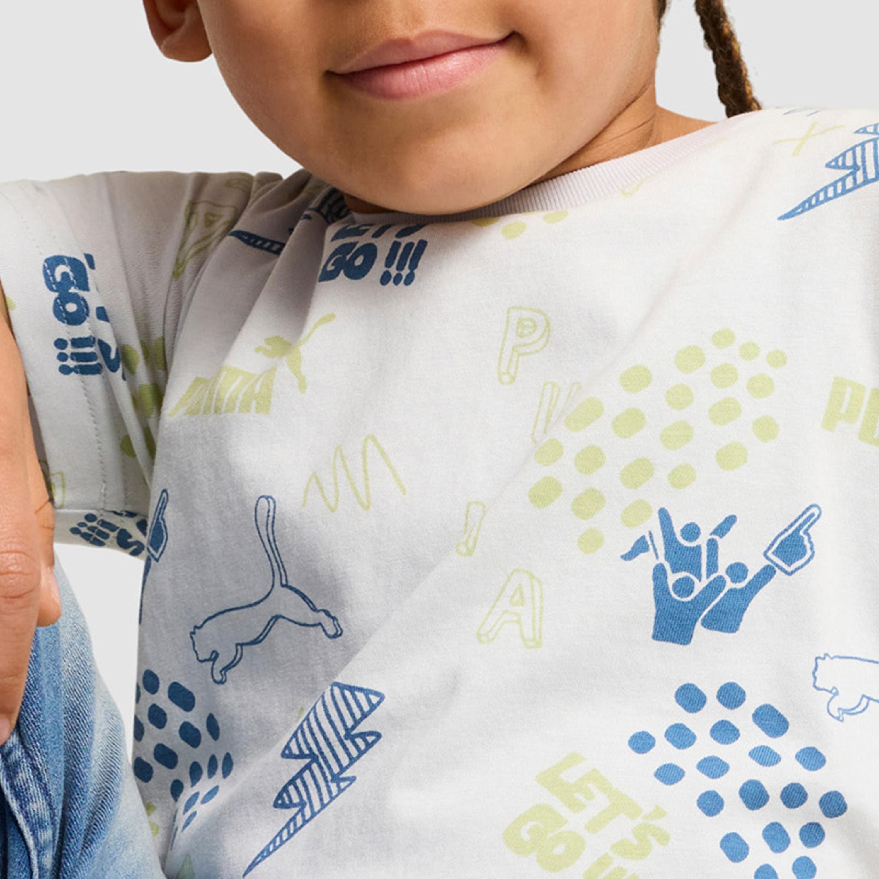 Puma Kids Essentials+ No.1 logo Short Sleeve T-Shirt-boys-clothing-sportswear-tops-image-3