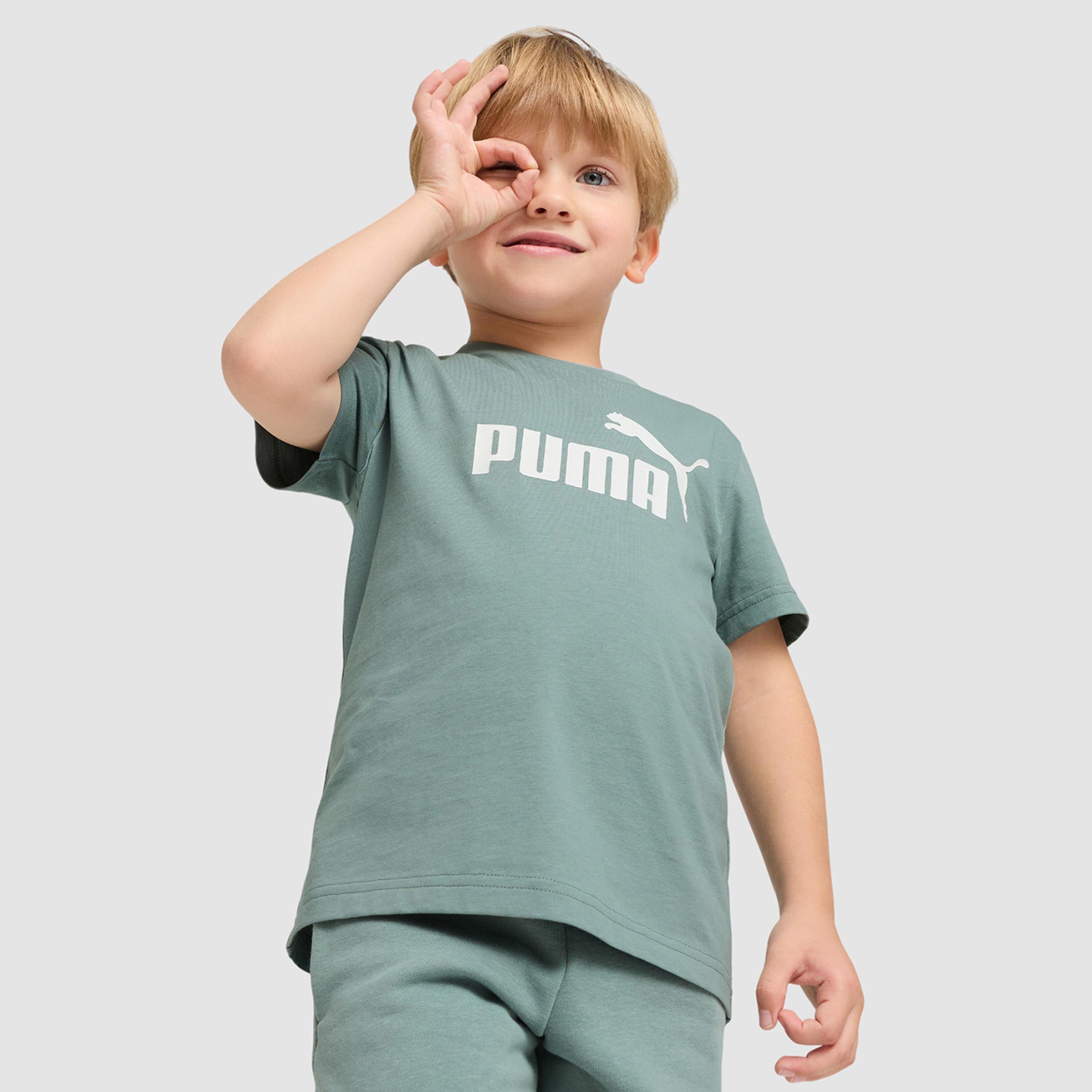 Puma Boys Essentials No. 1 Logo Short Sleeve T-Shirt-boys-clothing-sportswear-tops-image-1