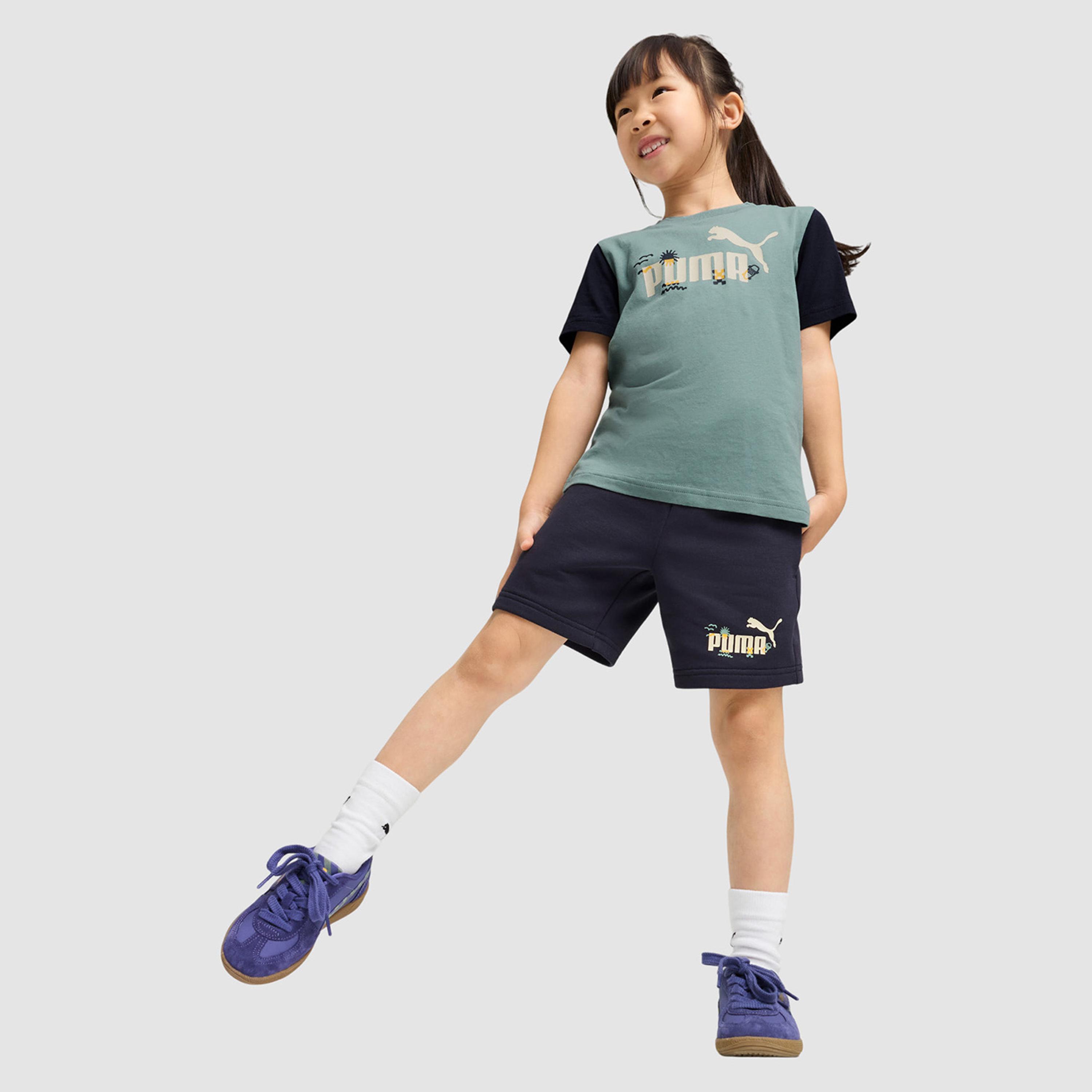 Puma Kids Sandy Adventures No.1 Logo Short Sleeve T-Shirt-boys-clothing-sportswear-tops-image-2