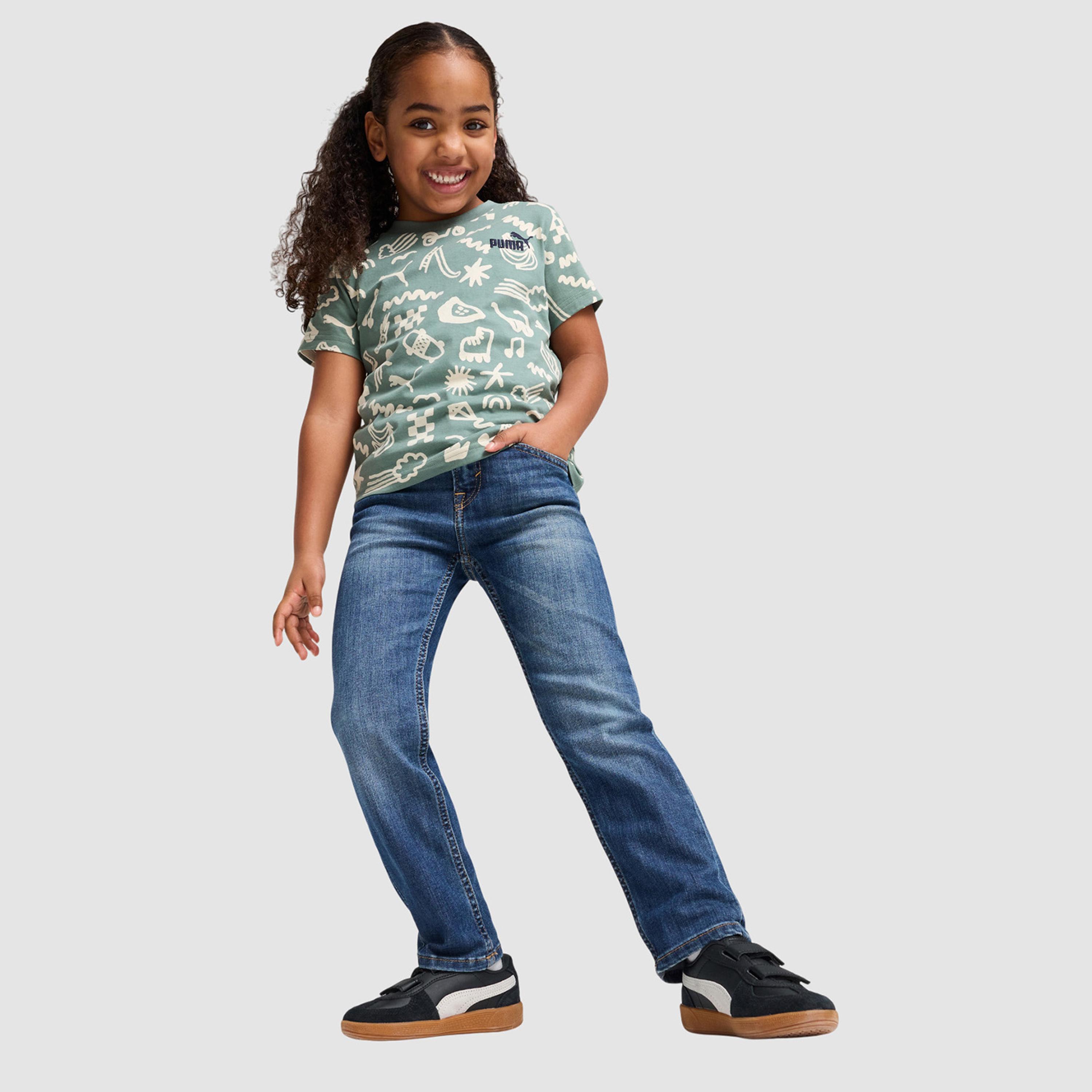Puma Kids Sandy Adventures No.1 Logo Short Sleeve T-Shirt-boys-clothing-sportswear-tops-image-2