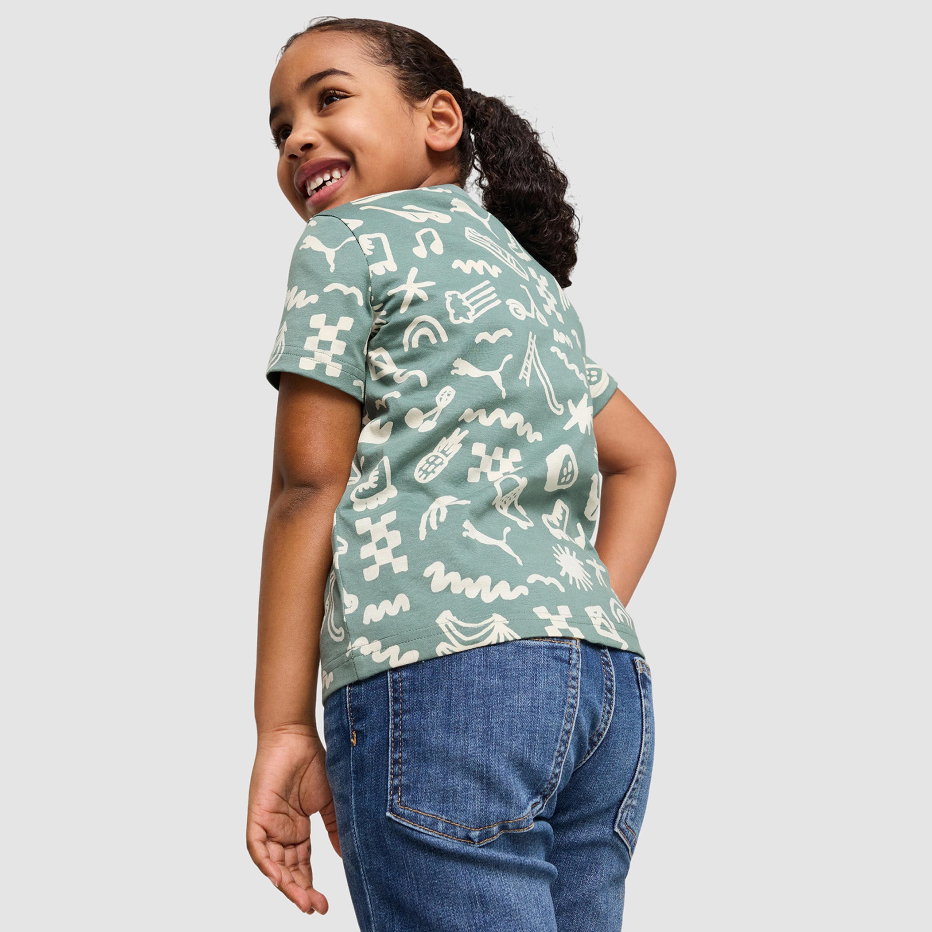 Puma Kids Sandy Adventures No.1 Logo Short Sleeve T-Shirt-boys-clothing-sportswear-tops-image-4