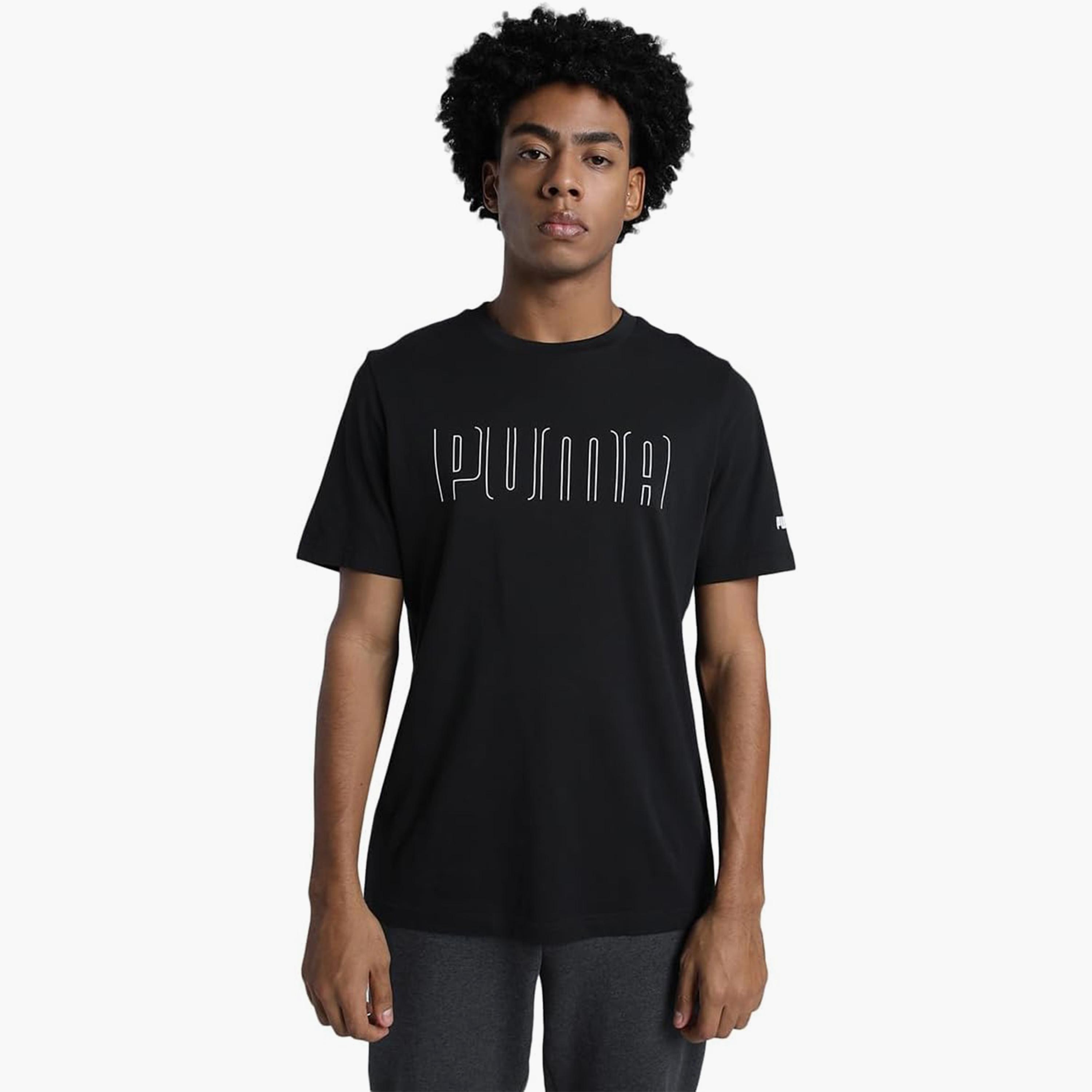 Puma Boys Sport Graphic Short Sleeve T-Shirt-boys-clothing-sportswear-tops-image-1