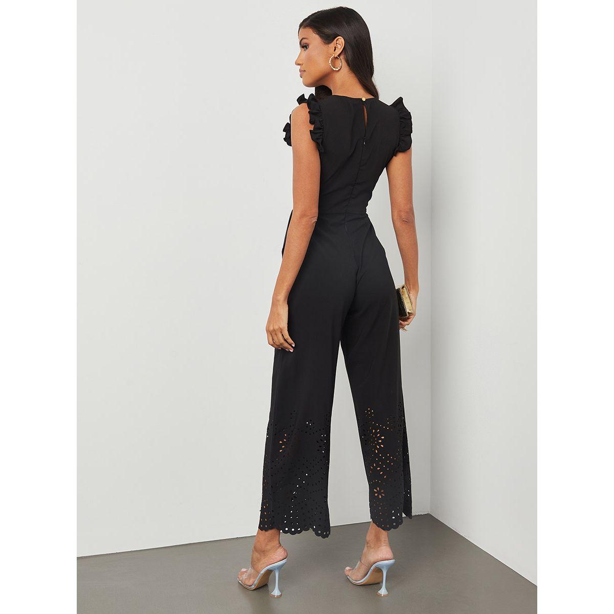 Styli Ruffle Sleeves Round Neck Jumpsuit-women-clothing-jumpsuits-image-4