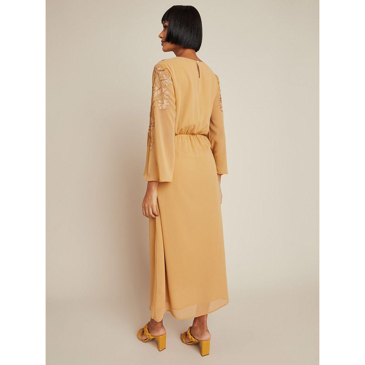 Styli Embroidered High Neck A-Line Maxi Dress with Long Sleeves-women-clothing-dresses-image-6