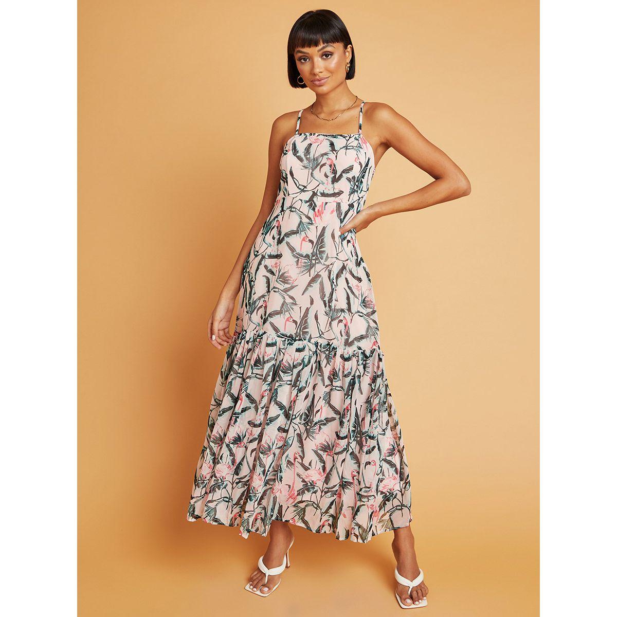 Styli Tropical Print Strappy A-Line Maxi Dress-women-clothing-dresses-image-1
