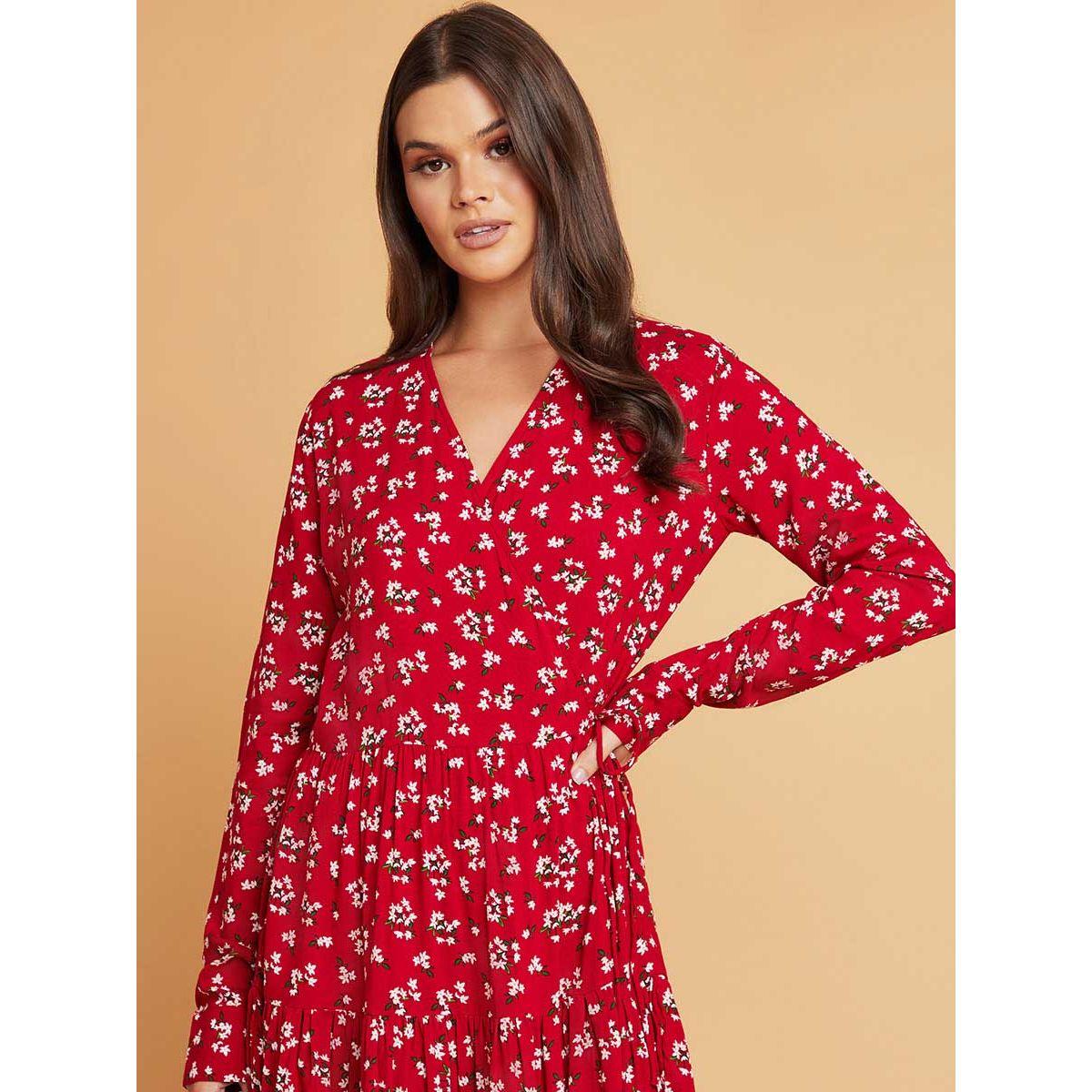 فستان طويل مطبع بحافة واسعة من ستايلي-women-clothing-dresses-image-2