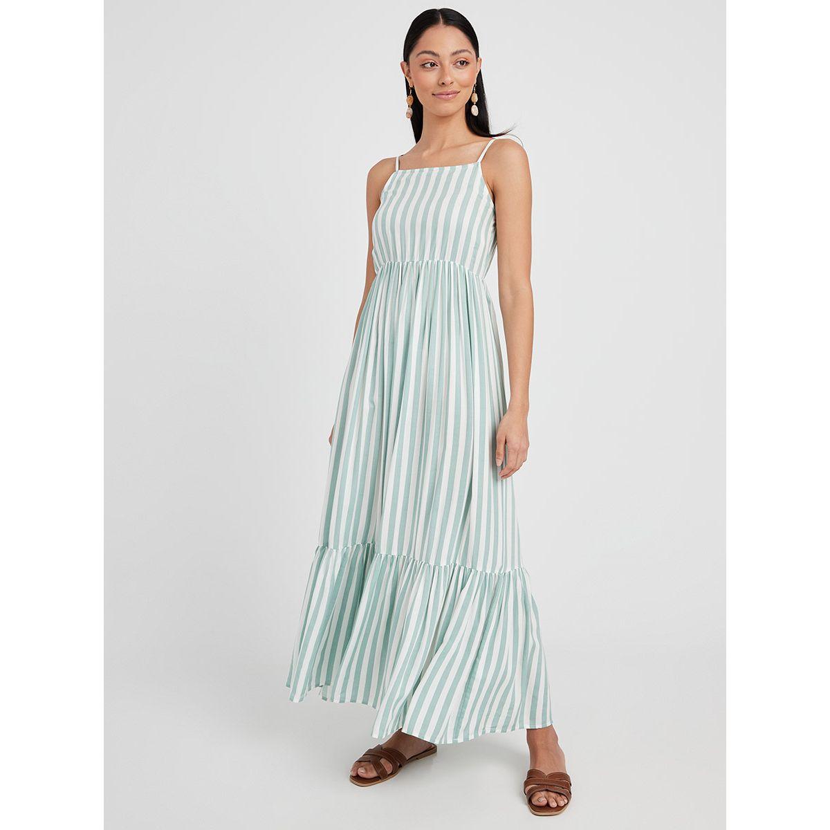Styli Striped Tiered A-Line Maxi Dress-women-clothing-dresses-image-1