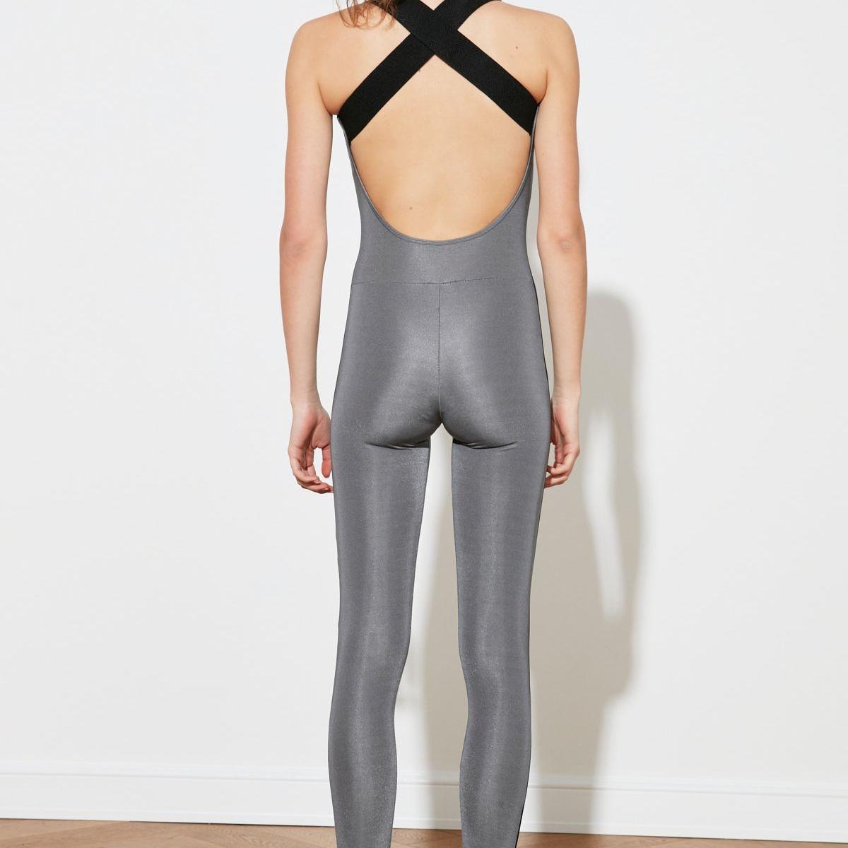 Trendyol Sleeveless Side Stripe Knitted Unitard-women-clothing-jumpsuits-image-5