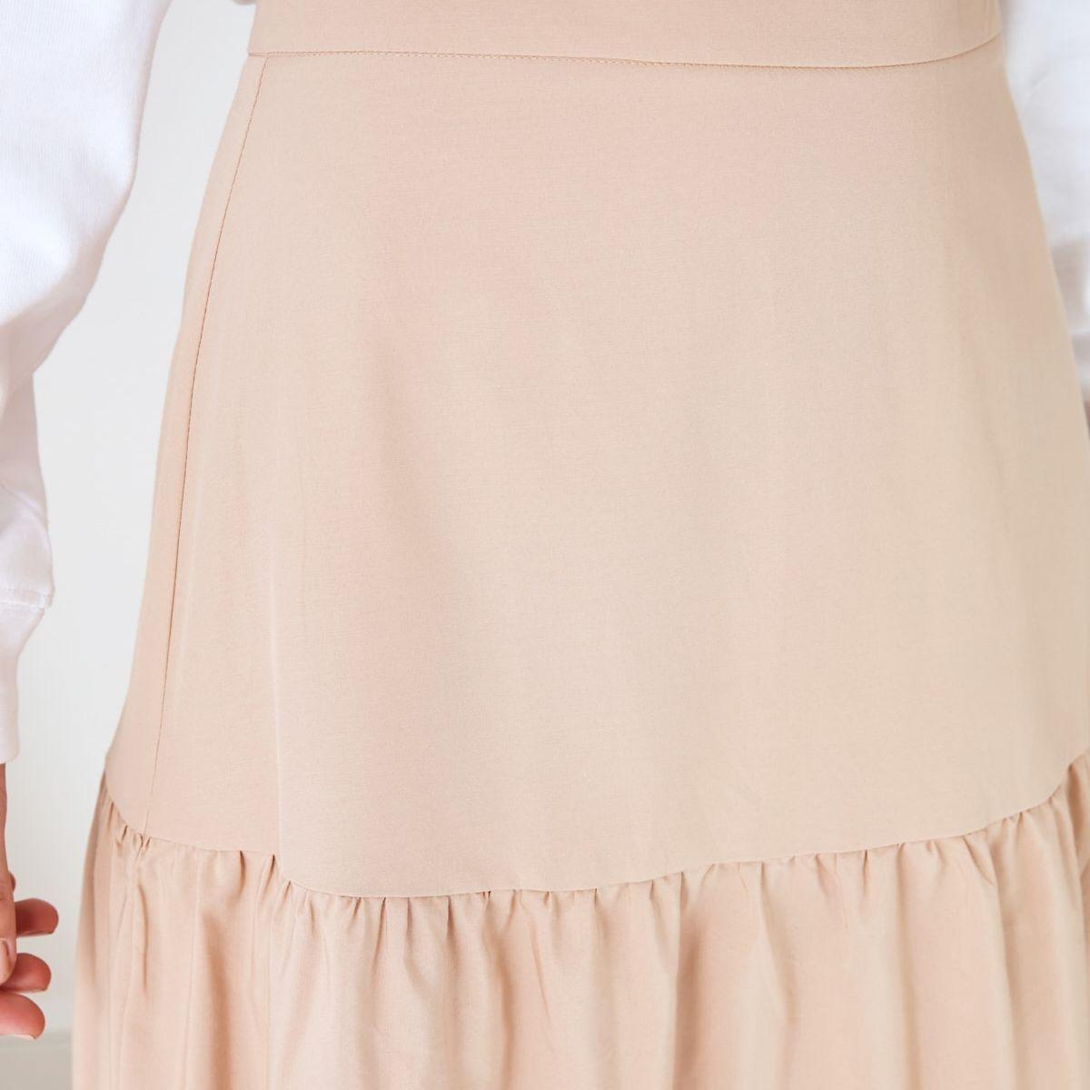 Trendyol Tiered Woven A-Line Midi Skirt-women-clothing-bottoms-skirts-image-4