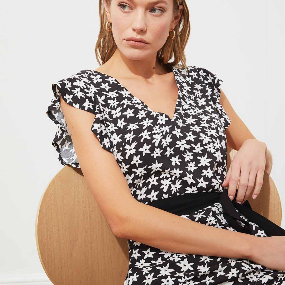 Trendyol Sleeveless Floral Print Woven Jumpsuit with Tie Belt-women-clothing-jumpsuits-image-4