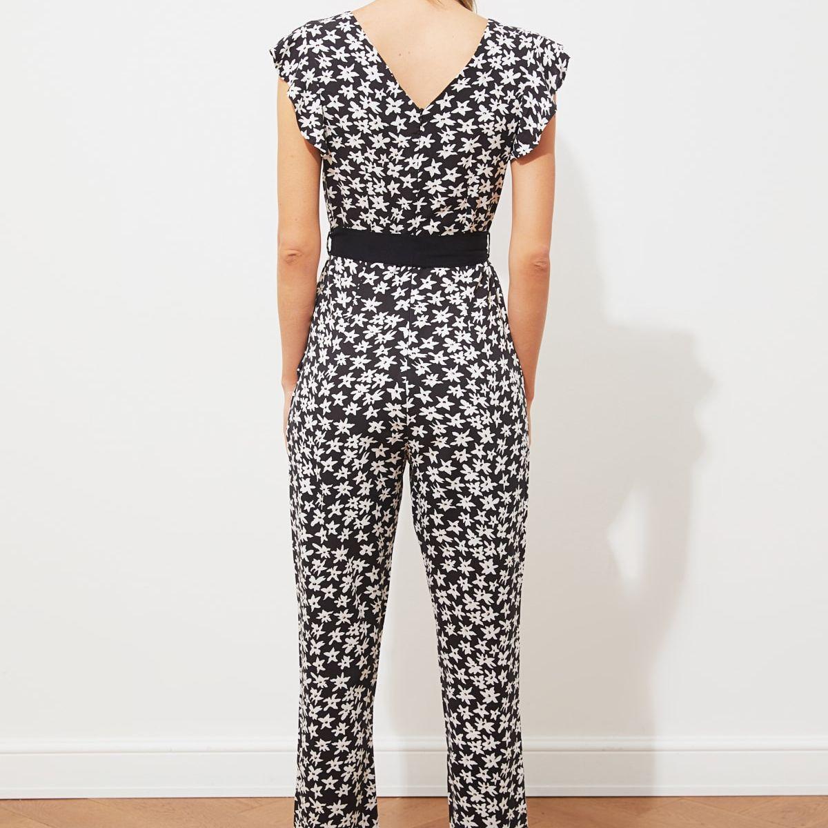 Trendyol Sleeveless Floral Print Woven Jumpsuit with Tie Belt-women-clothing-jumpsuits-image-6