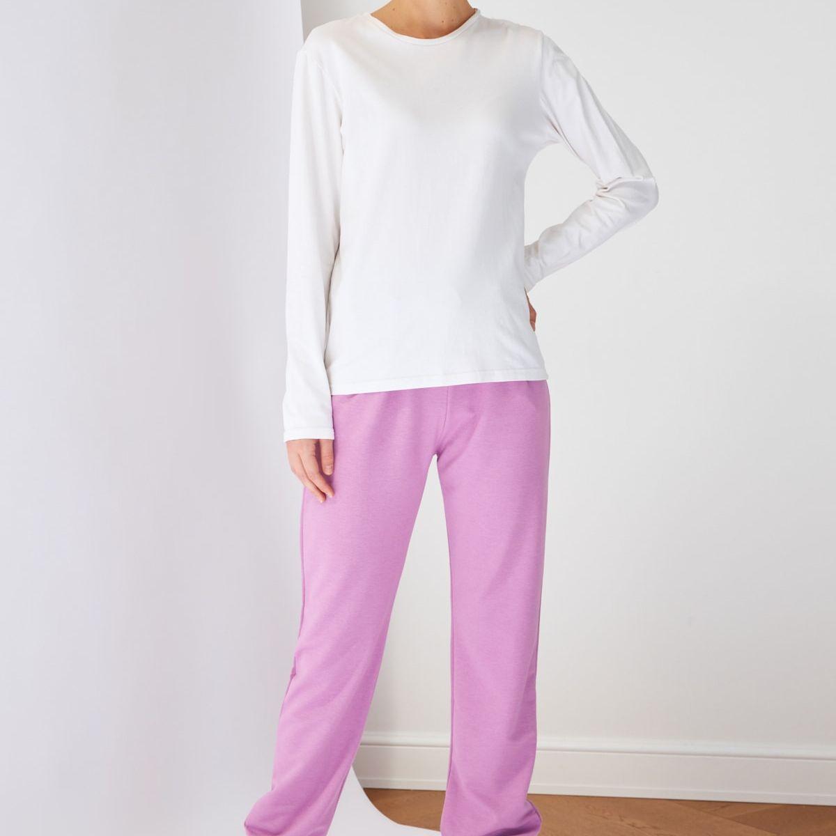 جوغر بأربطة خصر-women-clothing-bottoms-joggers-image-3
