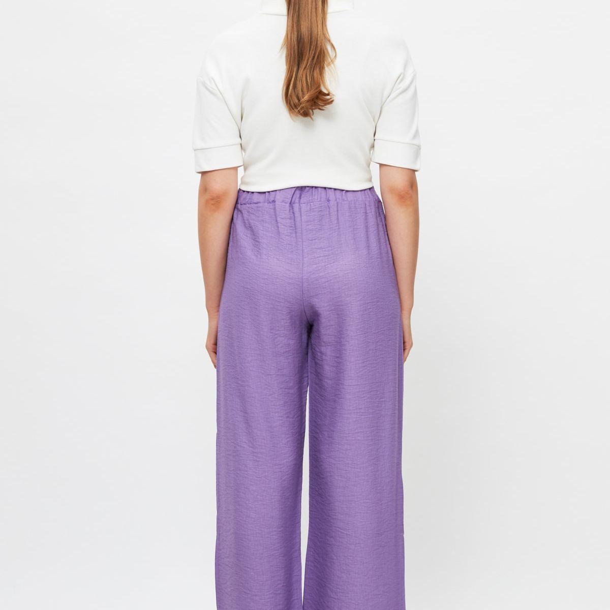 Trendyol Elastic Waist Wide Leg Woven Pants-women-clothing-bottoms-trousers-image-5