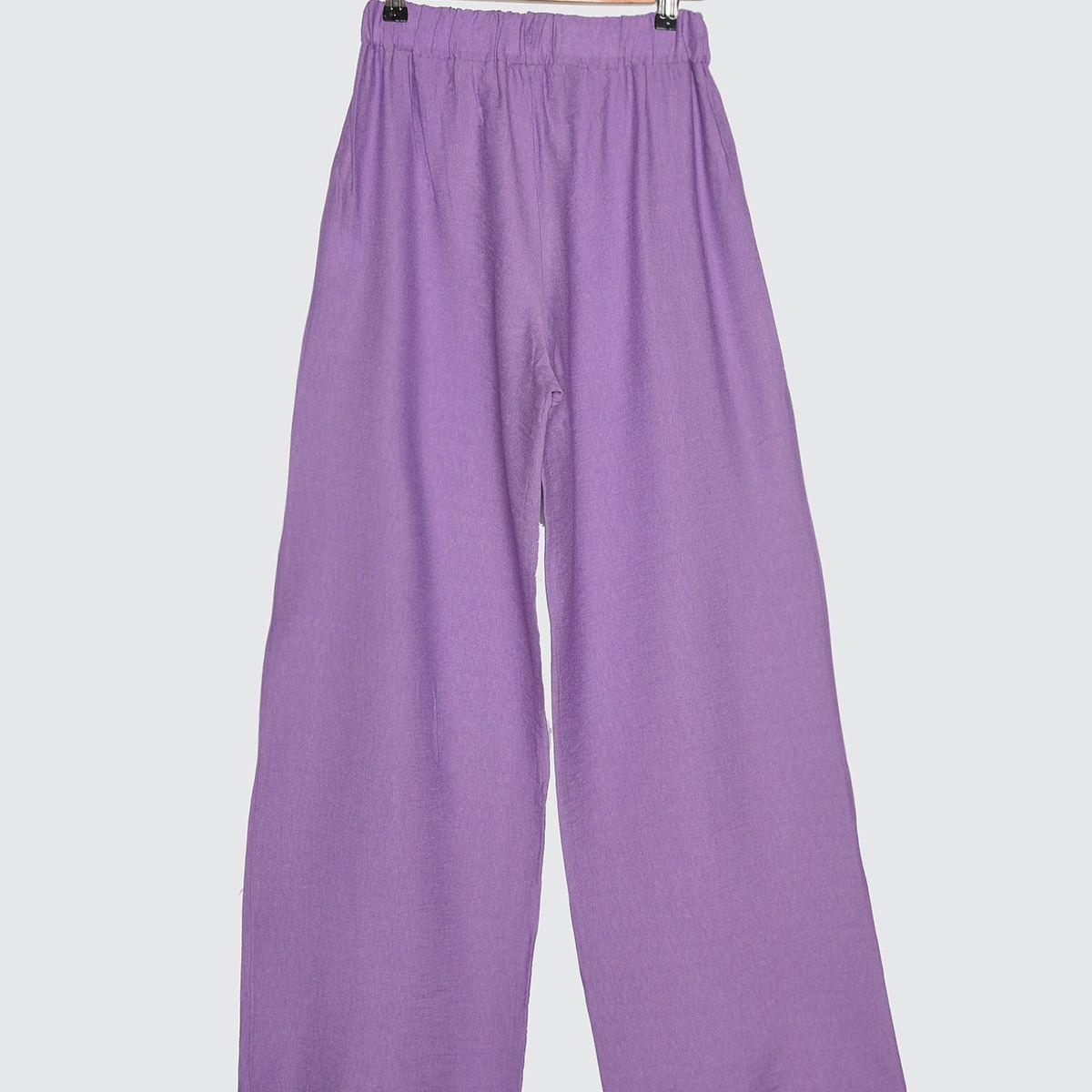 Trendyol Elastic Waist Wide Leg Woven Pants-women-clothing-bottoms-trousers-image-6
