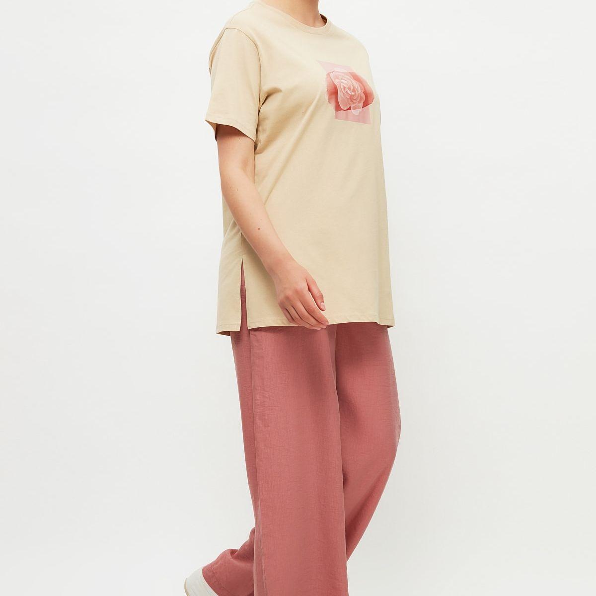Trendyol Elastic Waist Wide Leg Woven Pants-women-clothing-bottoms-trousers-image-1