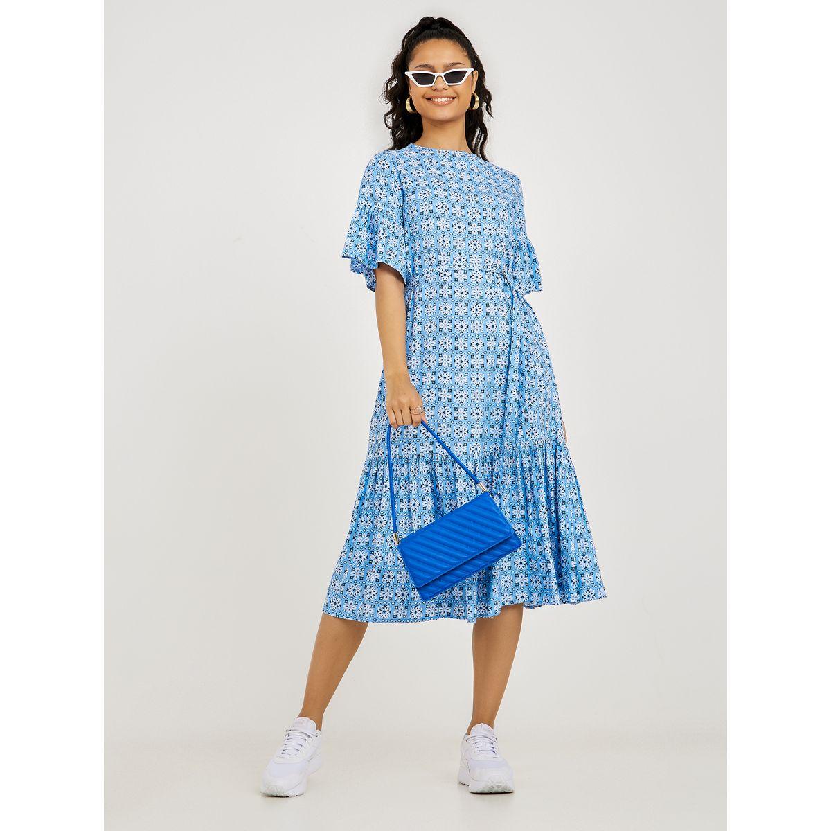 فستان ميدي باكمام واسعة-women-clothing-dresses-image-2