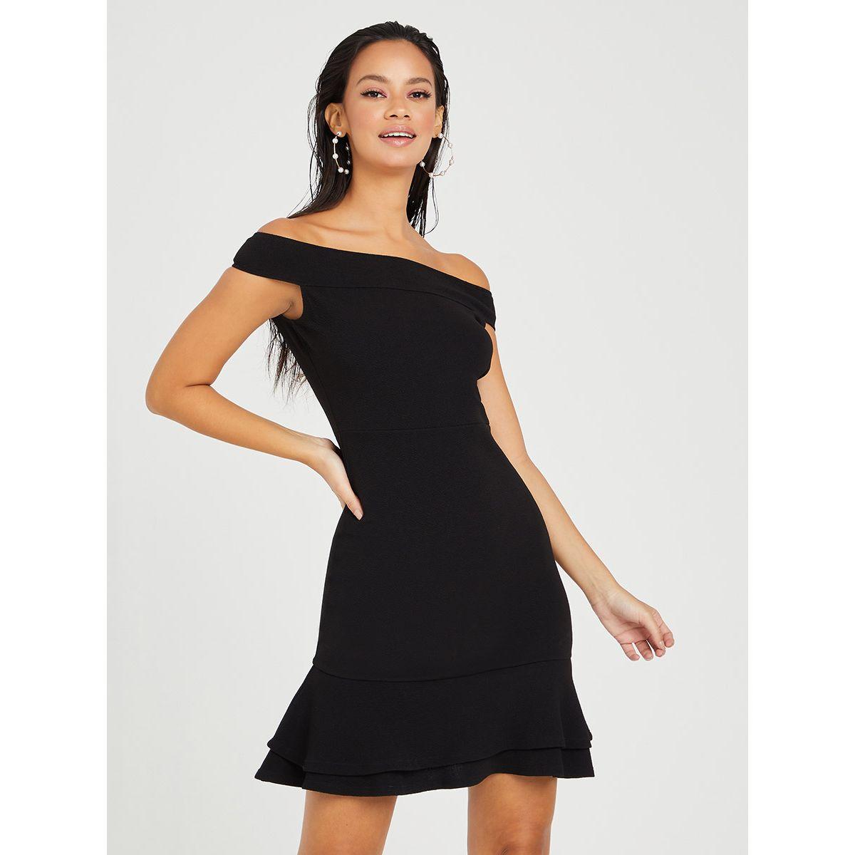 Styli Off Shoulder Bodycon Mini Dress-women-clothing-dresses-image-1