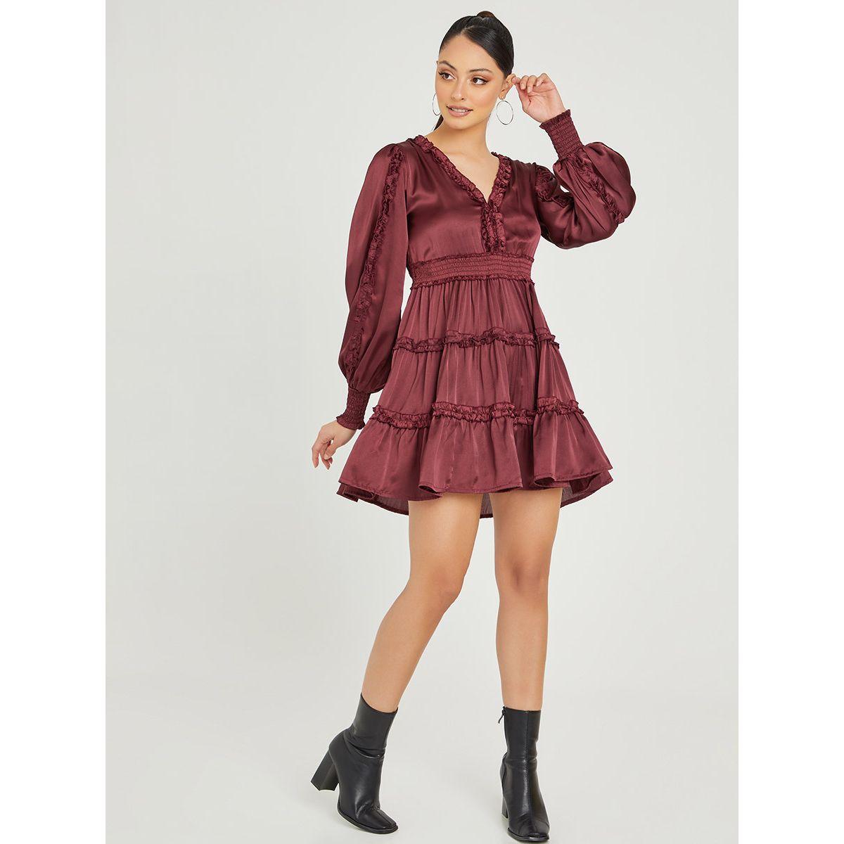 فستان قصير باكمام طويلة من ريد تايب-women-clothing-dresses-image-2