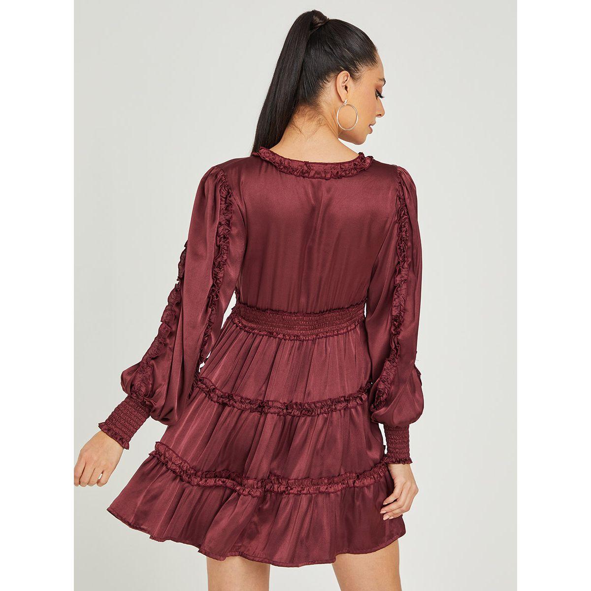 فستان قصير باكمام طويلة من ريد تايب-women-clothing-dresses-image-4