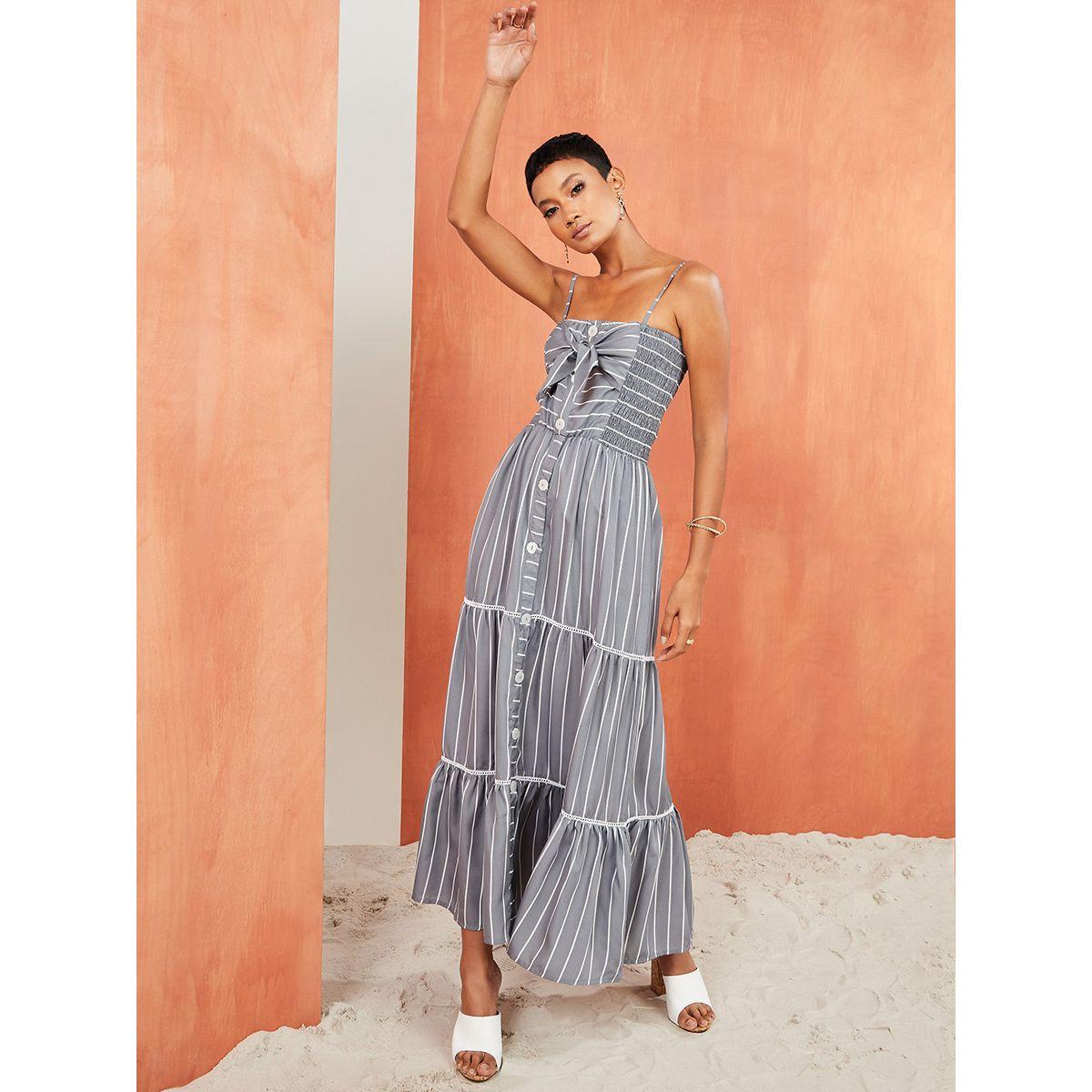 فستان طويل مخطط بكسرات من ريد تايب-women-clothing-dresses-image-1