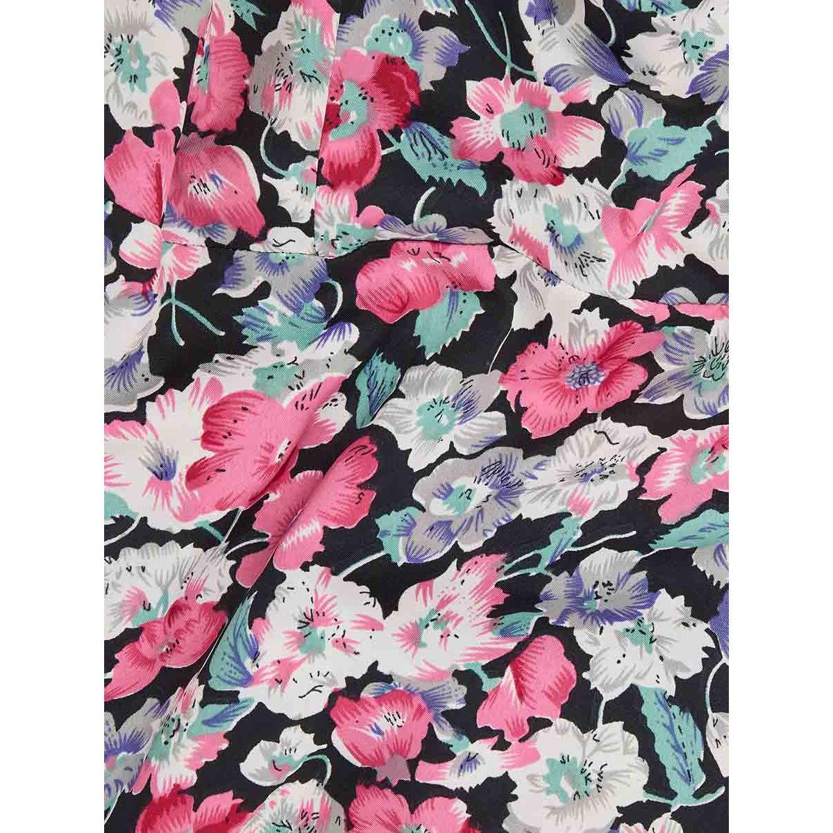 Styli 3/4 Sleeves Floral Print Square Neck Bodycon Mini Dress-women-clothing-dresses-image-9