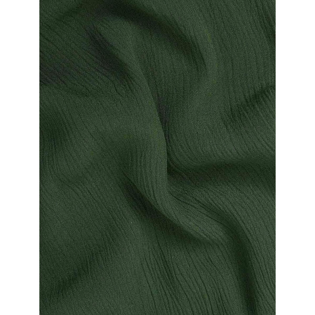 Styli Cuffed Sleeves Square Neck Smock Midi Dress with Slit Hem-women-clothing-dresses-image-5