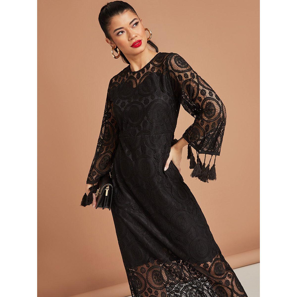 فستان طويل بتداخلات دانتيل من ستايلي-women-clothing-dresses-image-2