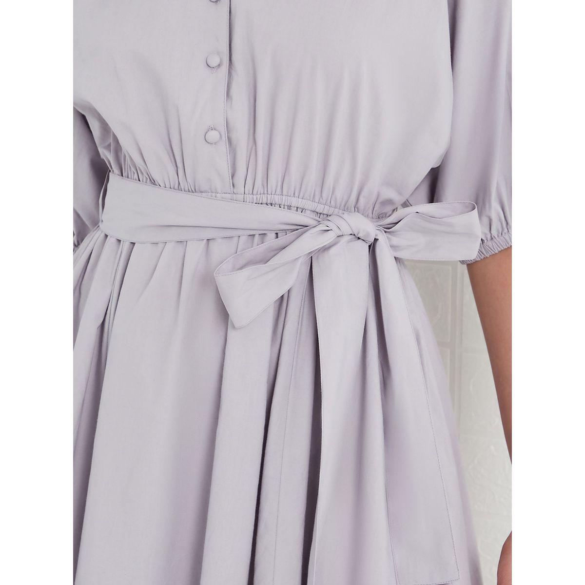 فستان ميدي بحزام خصر من ستايلي-women-clothing-dresses-image-3