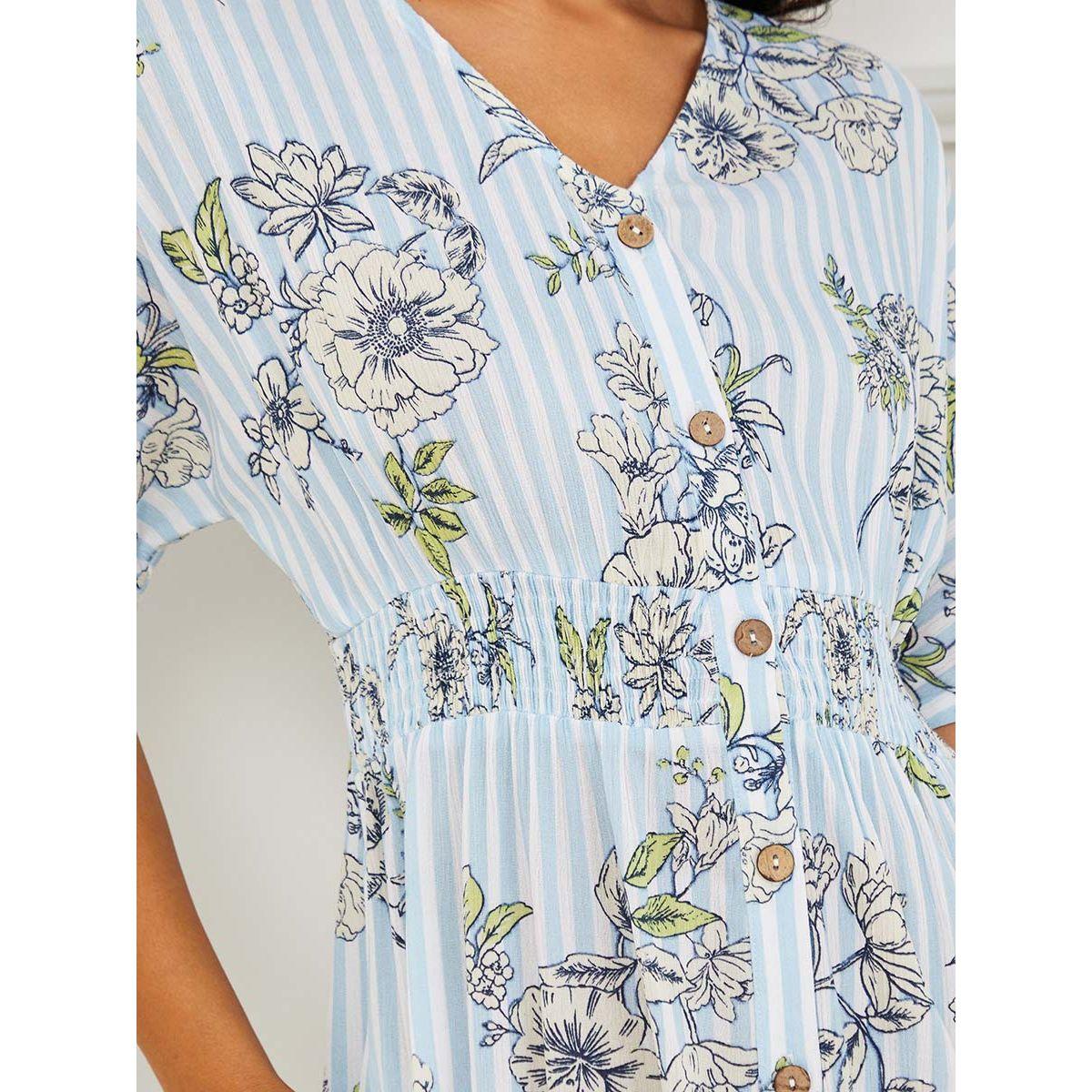 فستان ميدي باكمام قصيرة من ستايلي-women-clothing-dresses-image-3