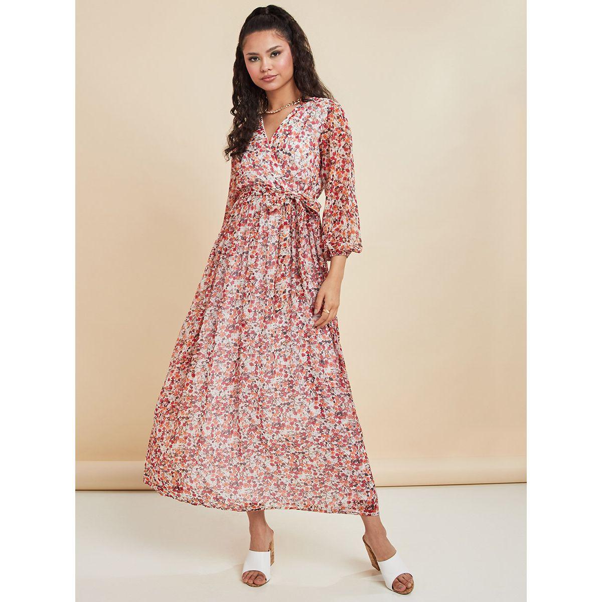 فستان طويل مطبع بزهور من ستايلي-women-clothing-dresses-image-1
