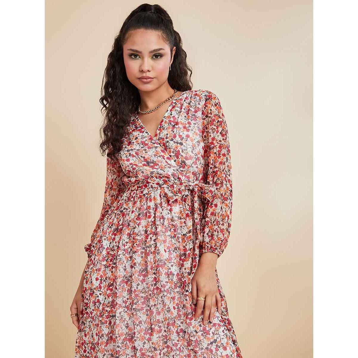 فستان طويل مطبع بزهور من ستايلي-women-clothing-dresses-image-2
