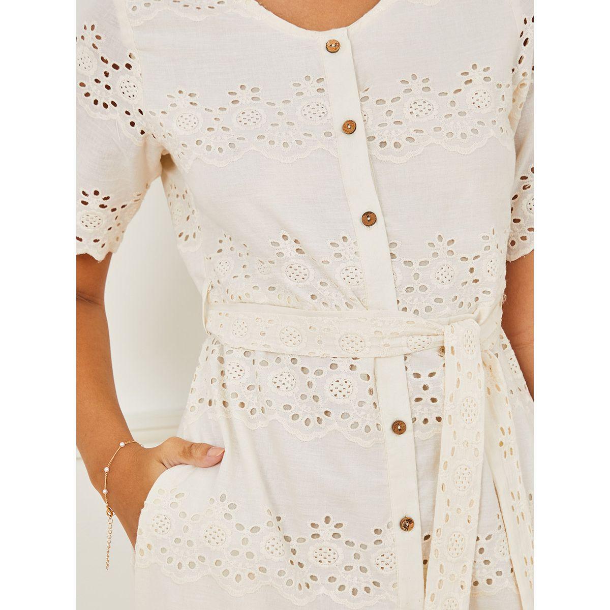 فستان ميدي باكمام قصيرة من ستايلي-women-clothing-dresses-image-3