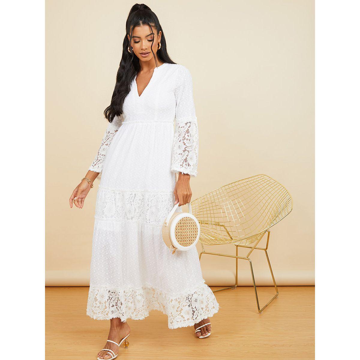 فستان طويل بتداخلات دانتيل من ستايلي-women-clothing-dresses-image-1