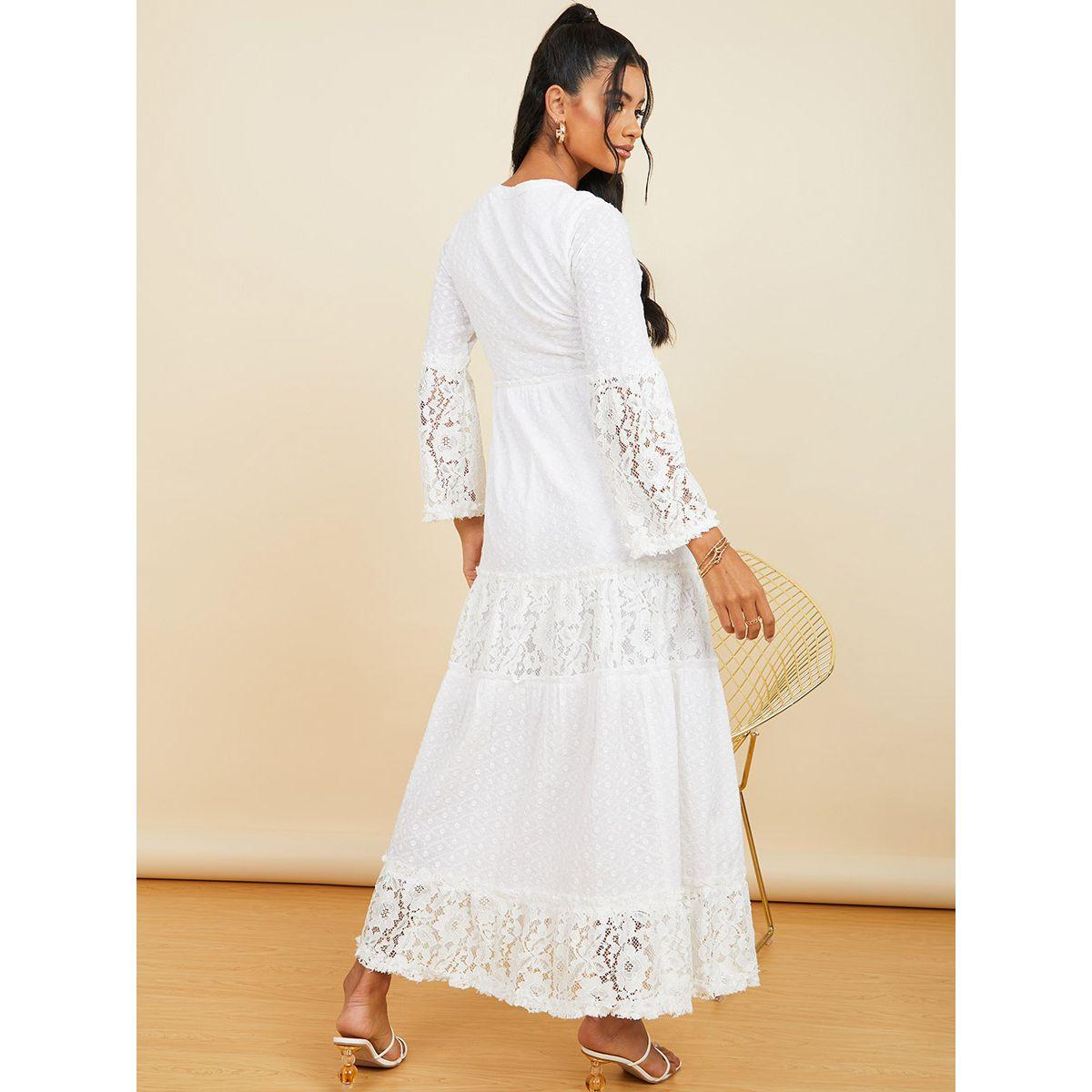 Styli Long Sleeves Lace Insert Tiered Maxi Dress with Notch Neck-women-clothing-dresses-image-5