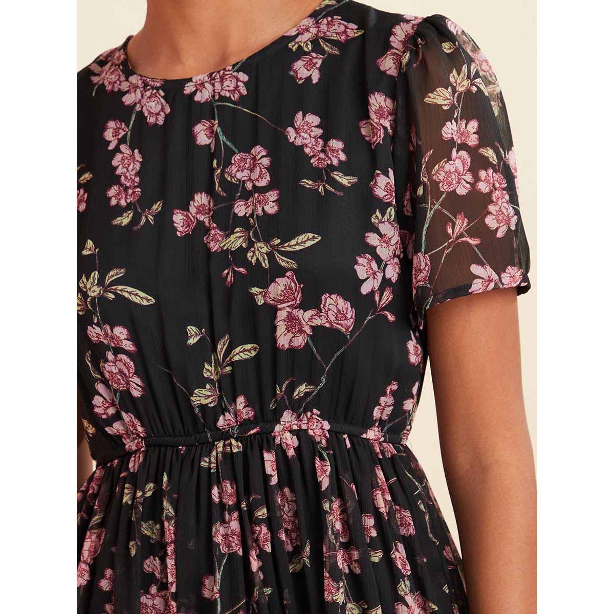 فستان ميدي باكمام قصيرة من ستايلي-women-clothing-dresses-image-3