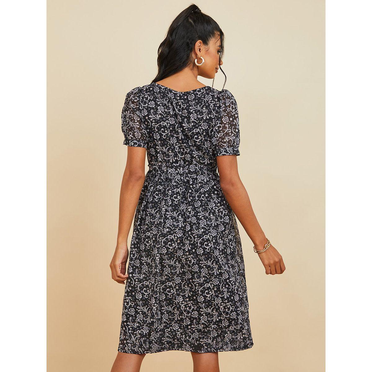 فستان ميدي مطبع بزهور-women-clothing-dresses-image-4
