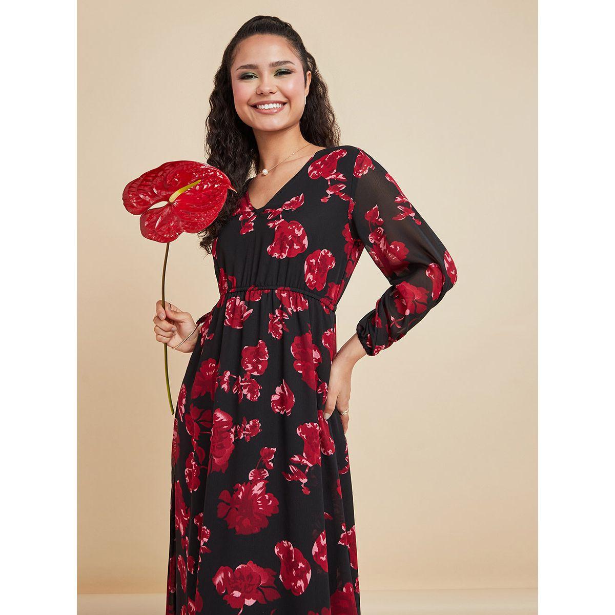 فستان طويل باكمام طويلة من ستايلي-women-clothing-dresses-image-2