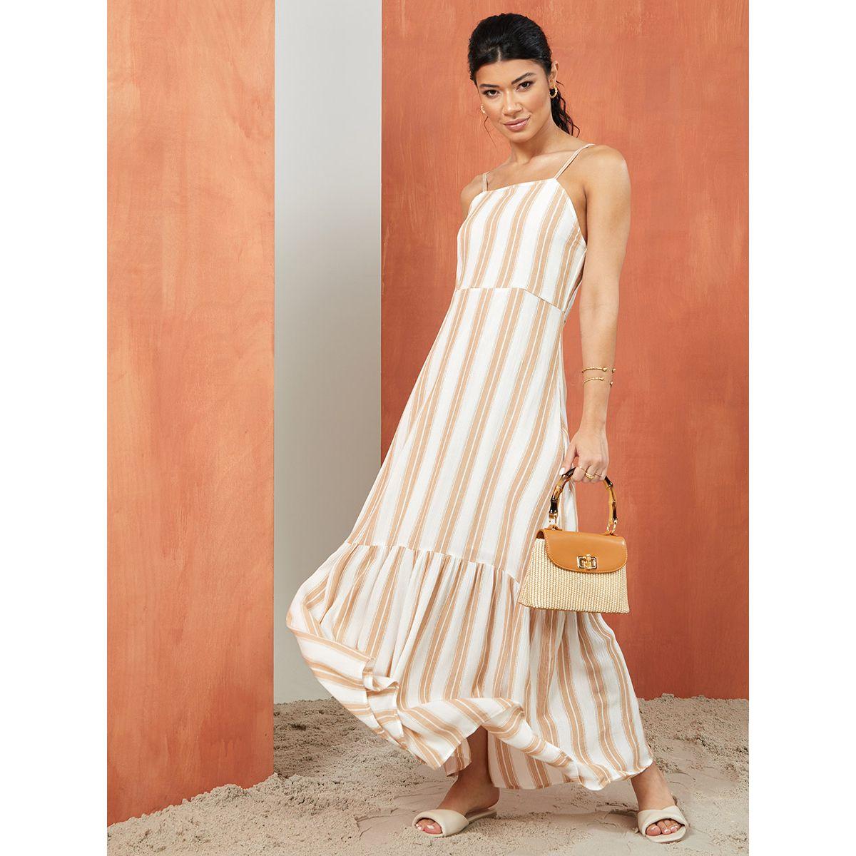 Styli Strappy Neck Striped Viscose Tiered Maxi Dress-women-clothing-dresses-image-1