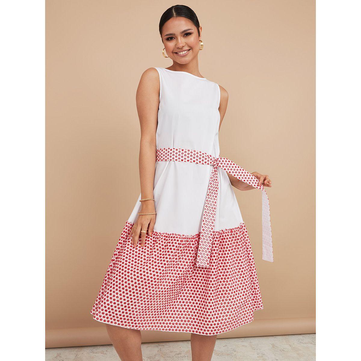 فستان ميدي بلا اكمام من ريد تايب-women-clothing-dresses-image-1